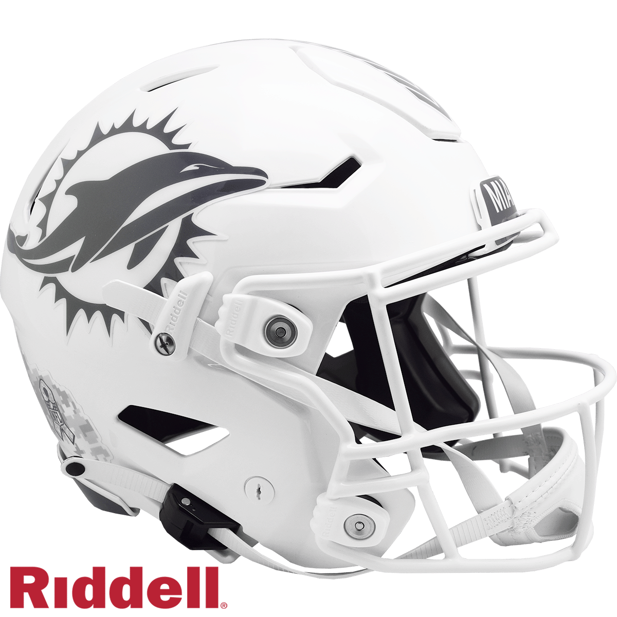 Miami Dolphins Helmet Riddell Authentic Full Size SpeedFlex Style Salute To Service 2024