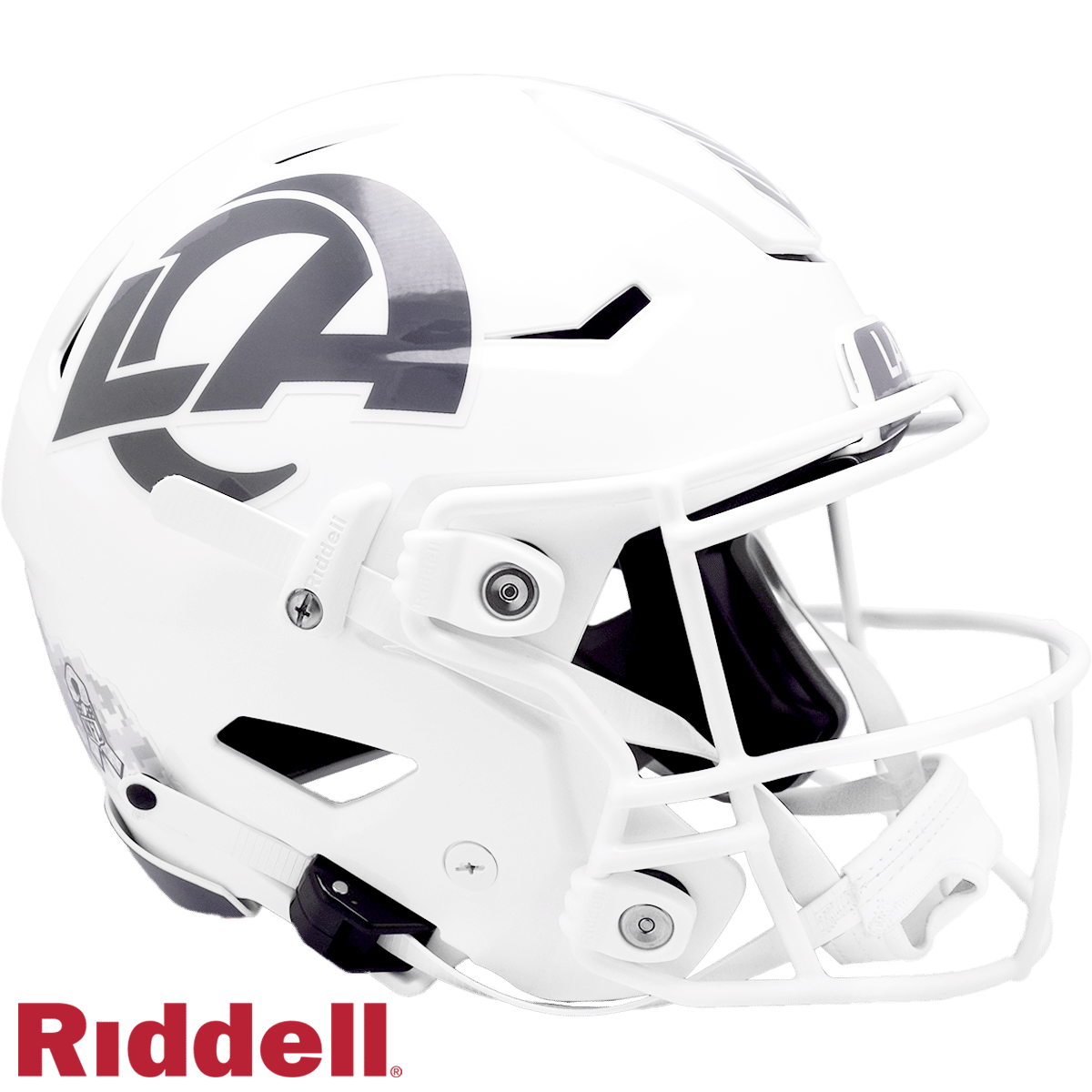 Los Angeles Rams Helmet Riddell Authentic Full Size SpeedFlex Style Salute To Service 2024
