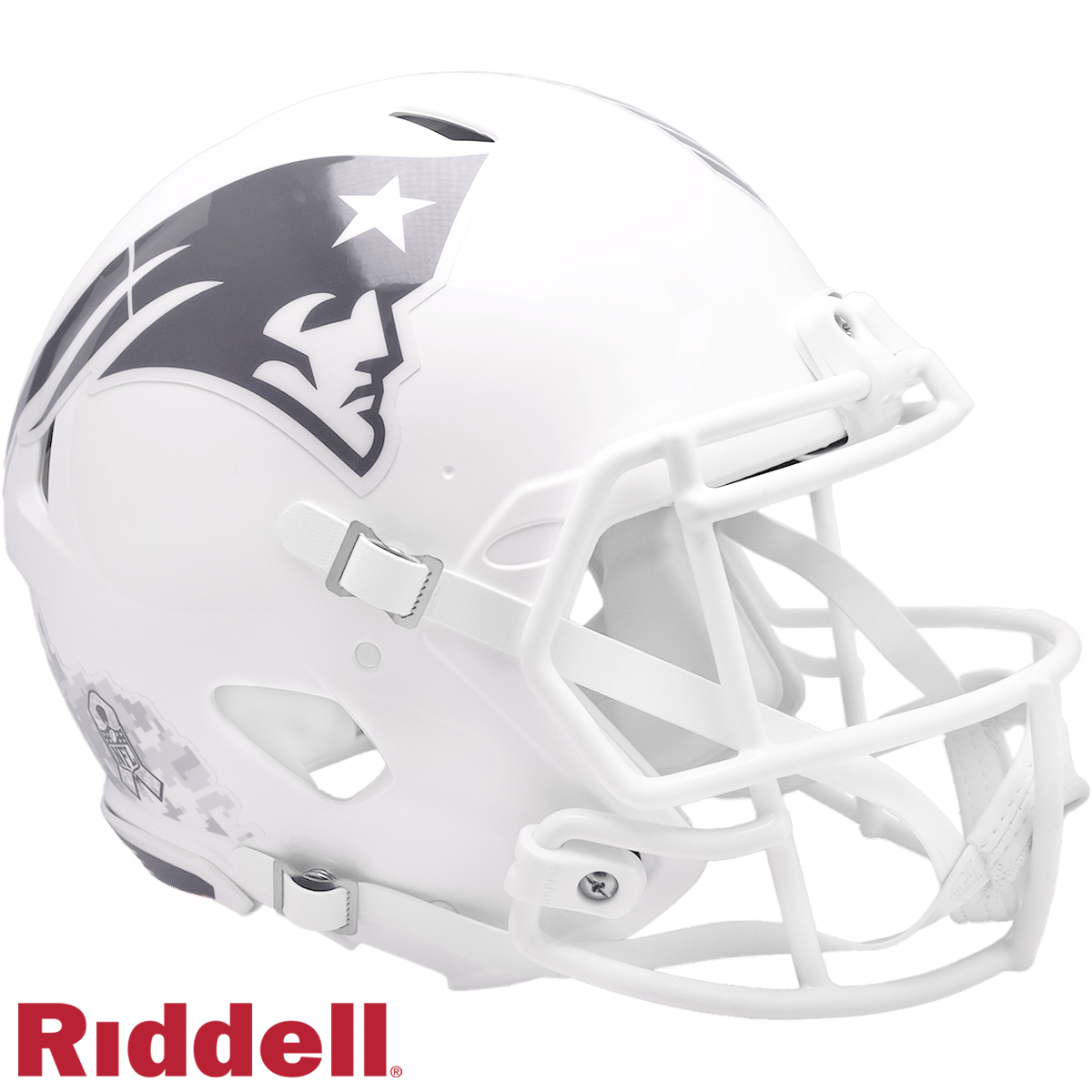 New England Patriots Helmet Riddell Authentic Full Size Speed Style Salute To Service 2024