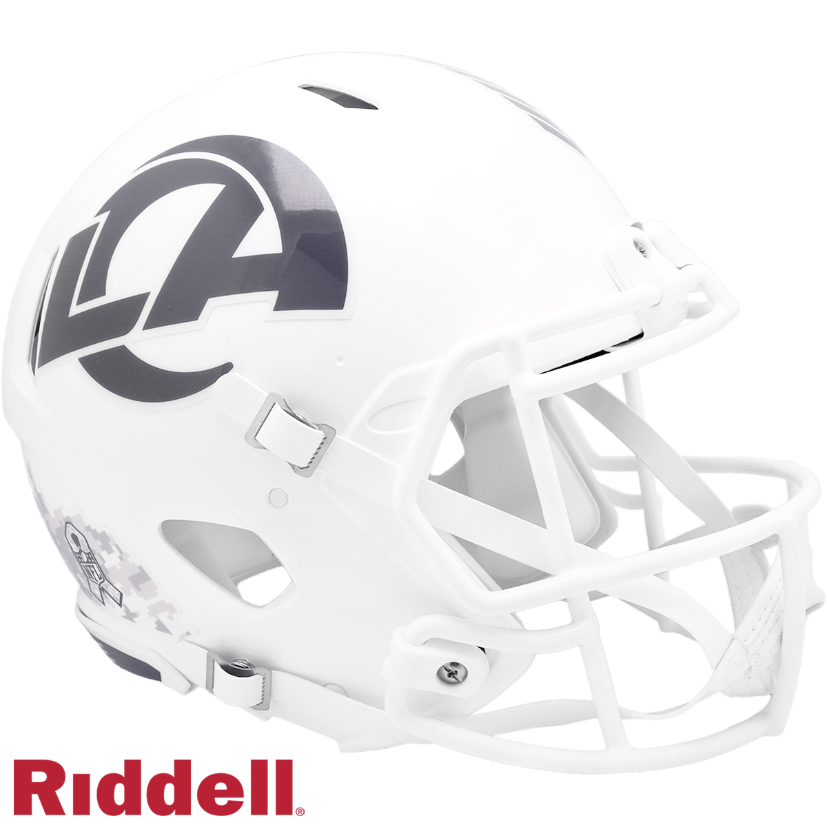 Los Angeles Rams Helmet Riddell Authentic Full Size Speed Style Salute To Service 2024