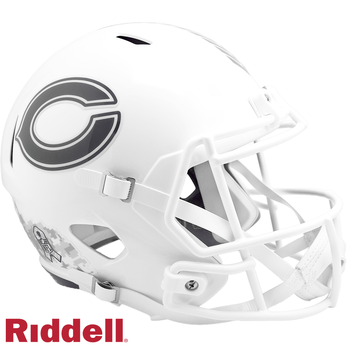 Chicago Bears Helmet Riddell Replica Full Size Speed Style Salute To Service 2024
