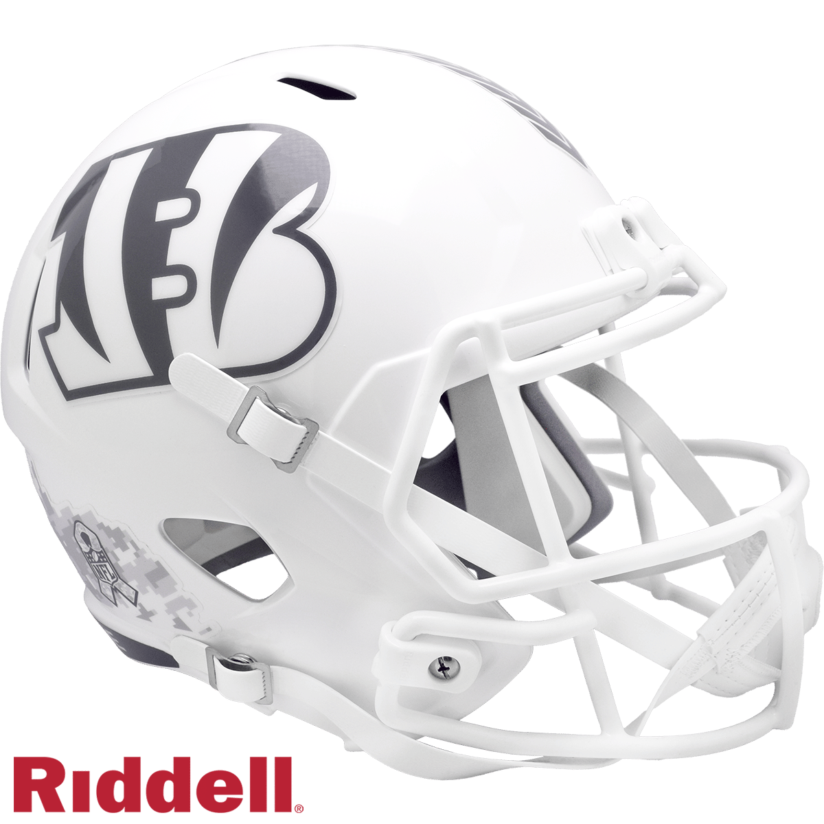 Cincinnati Bengals Helmet Riddell Replica Full Size Speed Style Salute To Service 2024