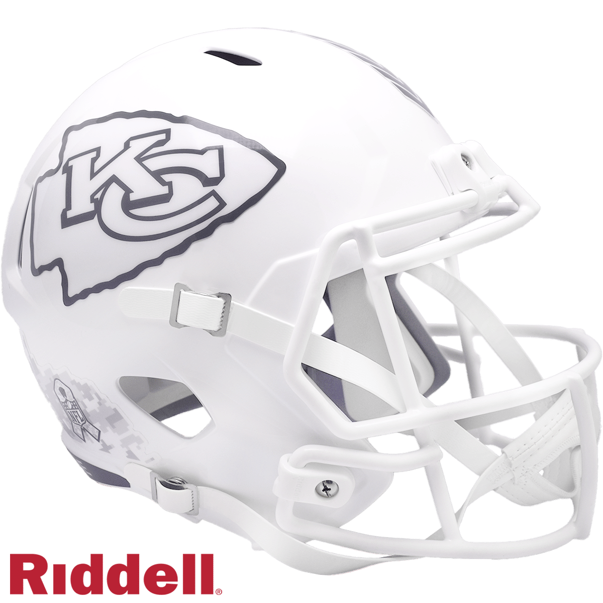 Kansas City Chiefs Helmet Riddell Replica Full Size Speed Style Salute To Service 2024