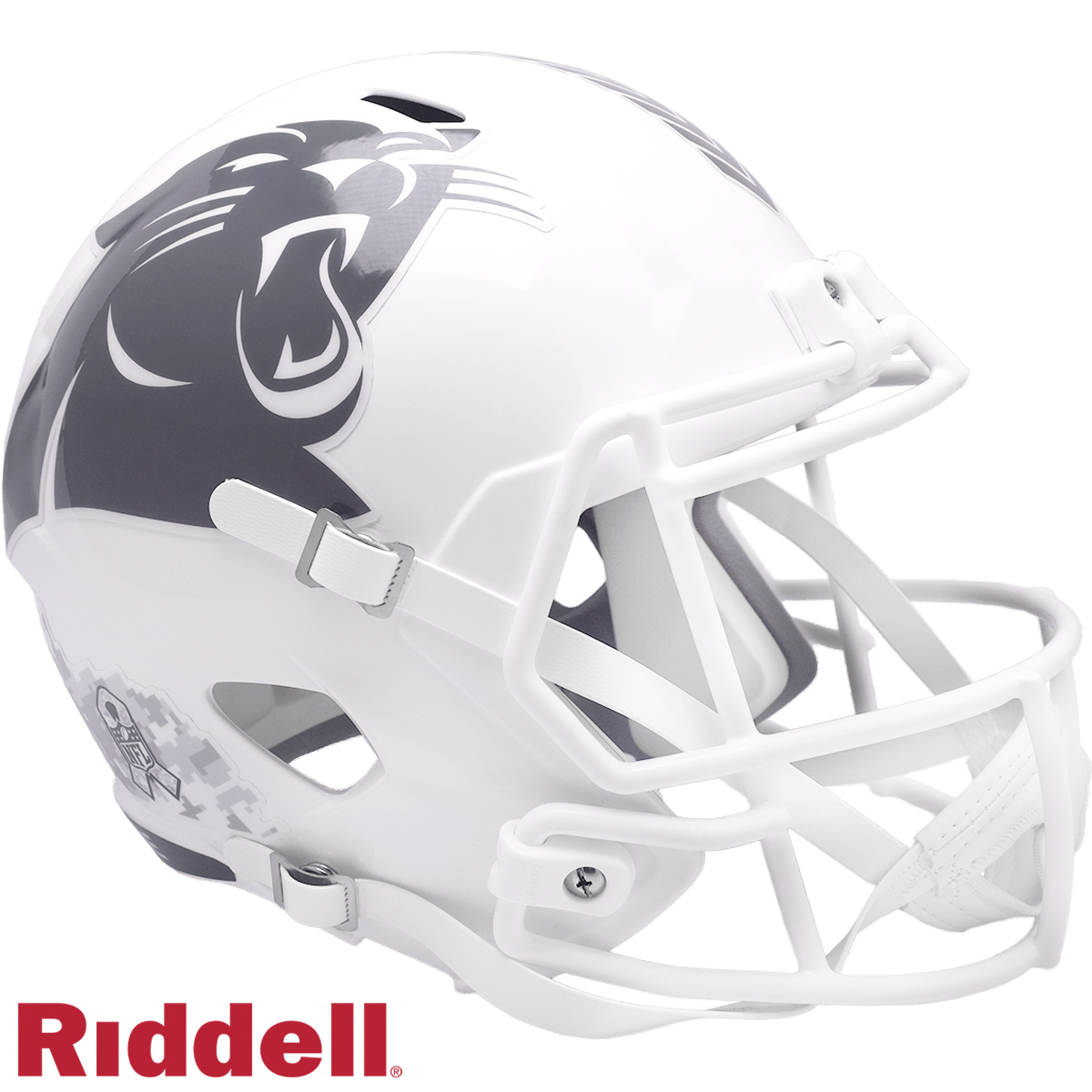 Carolina Panthers Helmet Riddell Replica Full Size Speed Style Salute To Service 2024