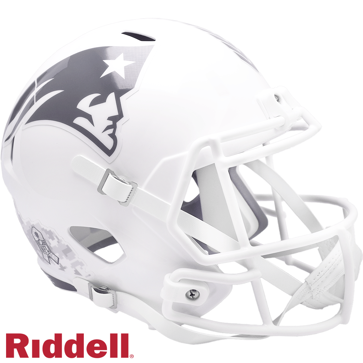 New England Patriots Helmet Riddell Replica Full Size Speed Style Salute To Service 2024