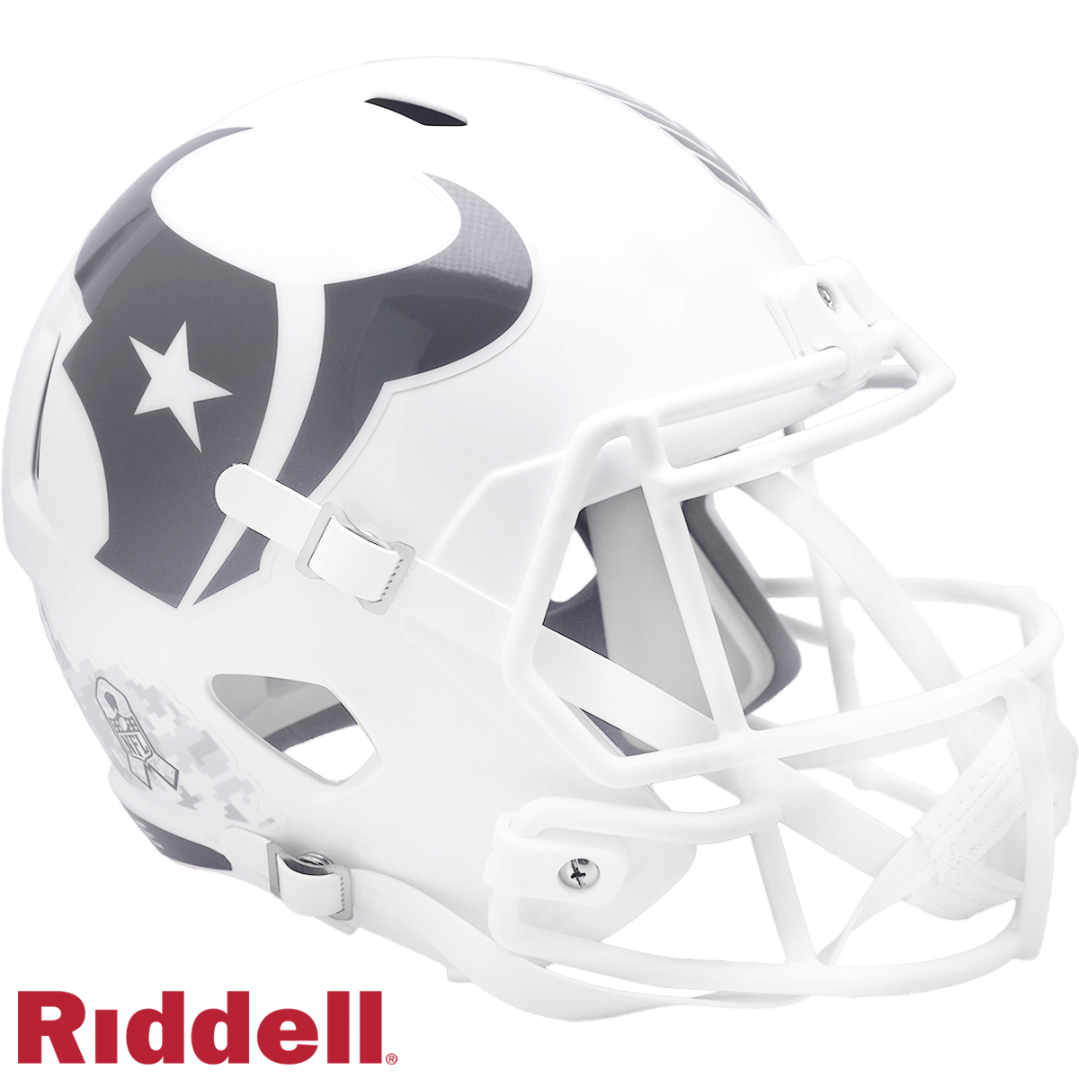 Houston Texans Helmet Riddell Replica Full Size Speed Style Salute To Service 2024