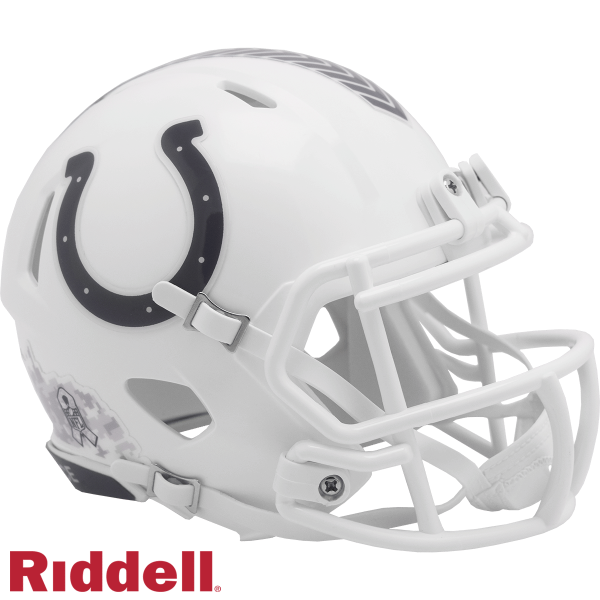 Indianapolis Colts Helmet Riddell Replica Mini Speed Style Salute To Service 2024
