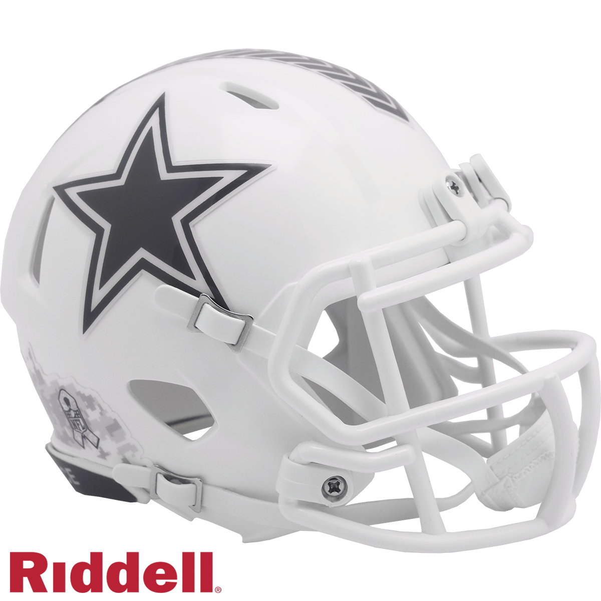 Dallas Cowboys Helmet Riddell Replica Mini Speed Style Salute To Service 2024