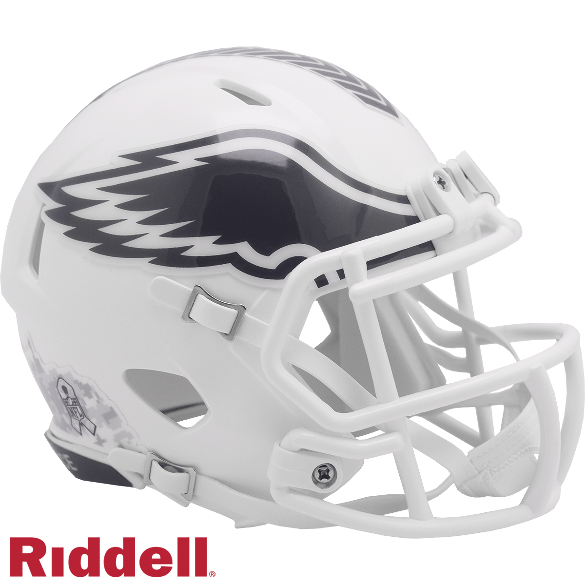 Philadelphia Eagles Helmet Riddell Replica Mini Speed Style Salute To Service 2024
