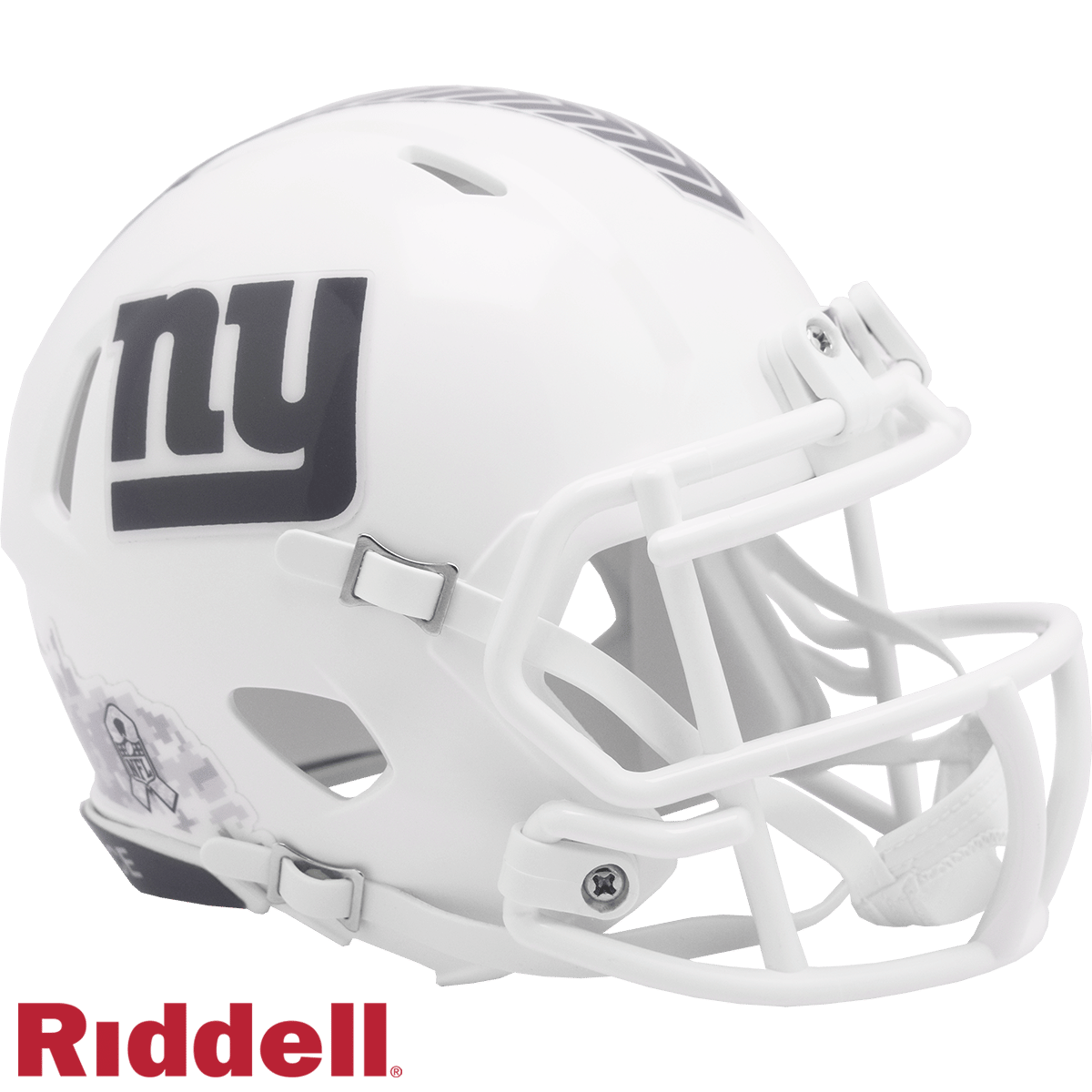 New York Giants Helmet Riddell Replica Mini Speed Style Salute To Service 2024 New York Giants Helmet Riddell Replica Mini Speed Style Salute To Service 2024