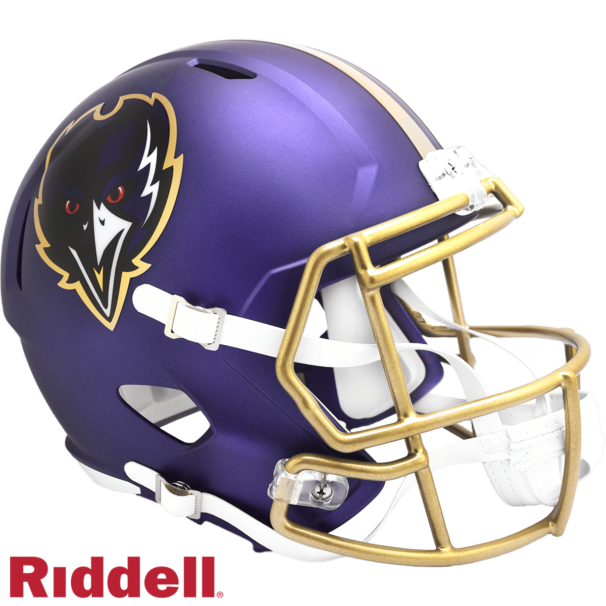 Baltimore Ravens Helmet Riddell Replica Full Size Speed Style On-Field Alternate 2024