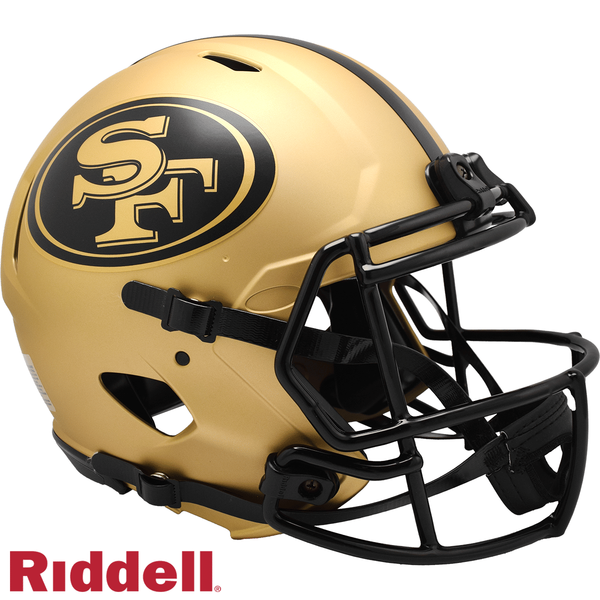 San Francisco 49ers Helmet Riddell Authentic Full Size Speed Style Rave Alternate