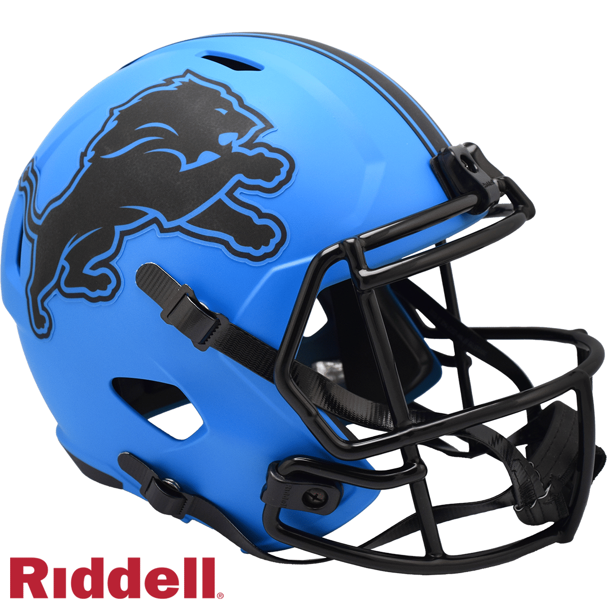 Detroit Lions Helmet Riddell Replica Full Size Speed Style Rave Alternate