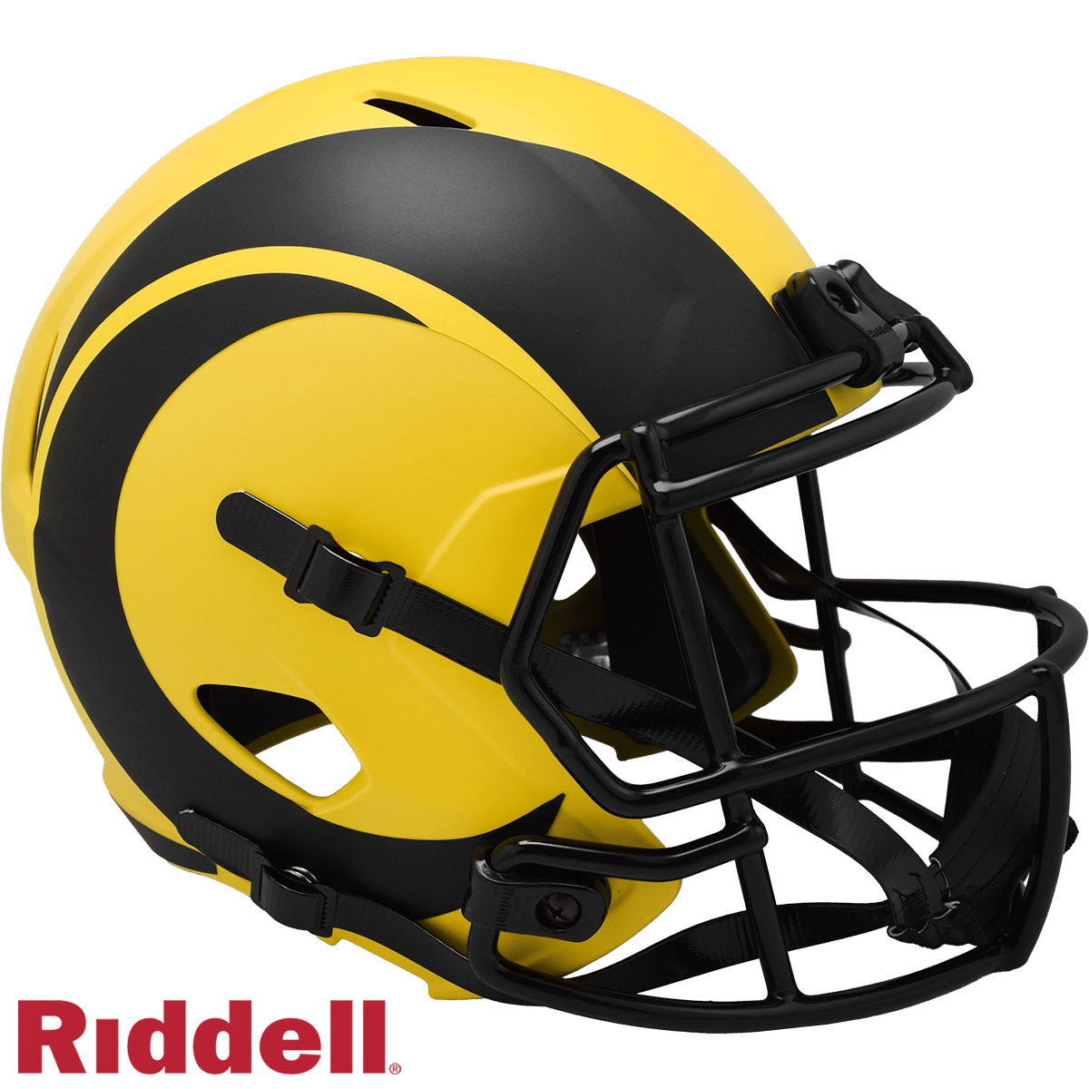 Los Angeles Rams Helmet Riddell Replica Full Size Speed Style Rave Alternate