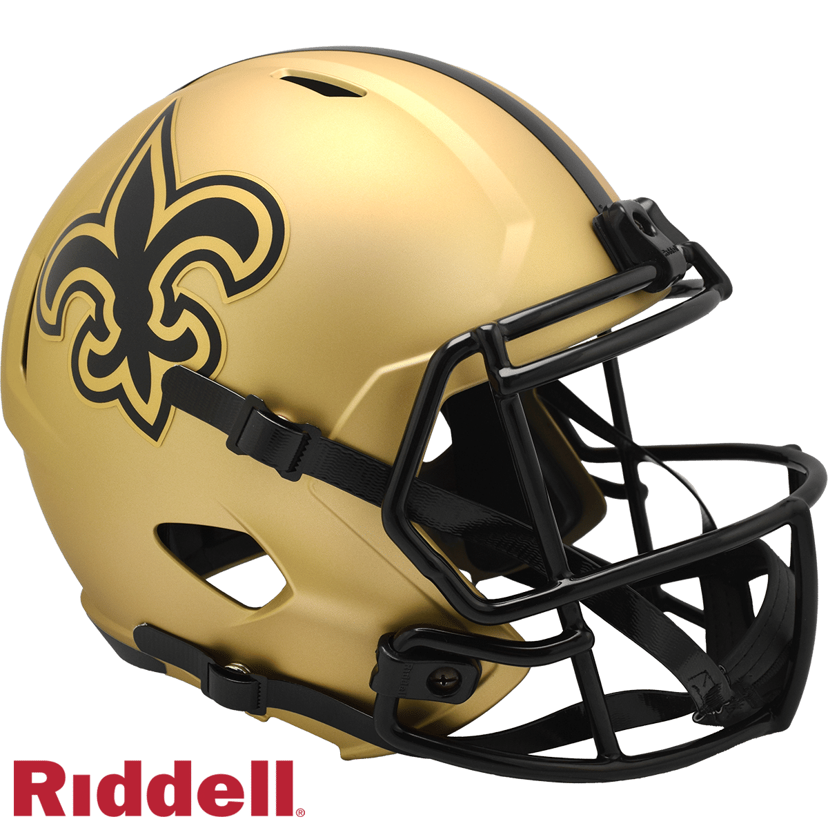New Orleans Saints Helmet Riddell Replica Full Size Speed Style Rave Alternate
