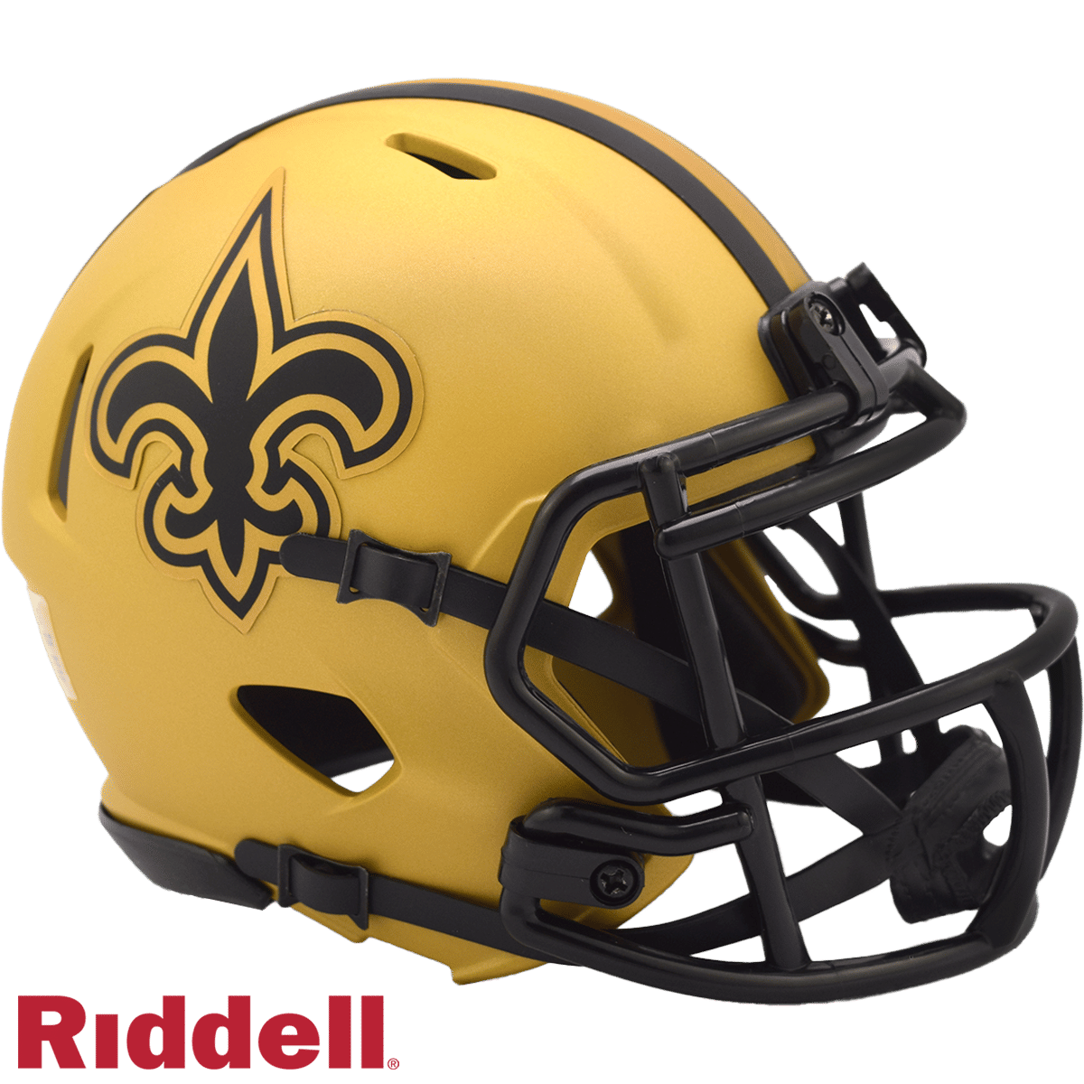 New Orleans Saints Helmet Riddell Replica Mini Speed Style Rave Alternate