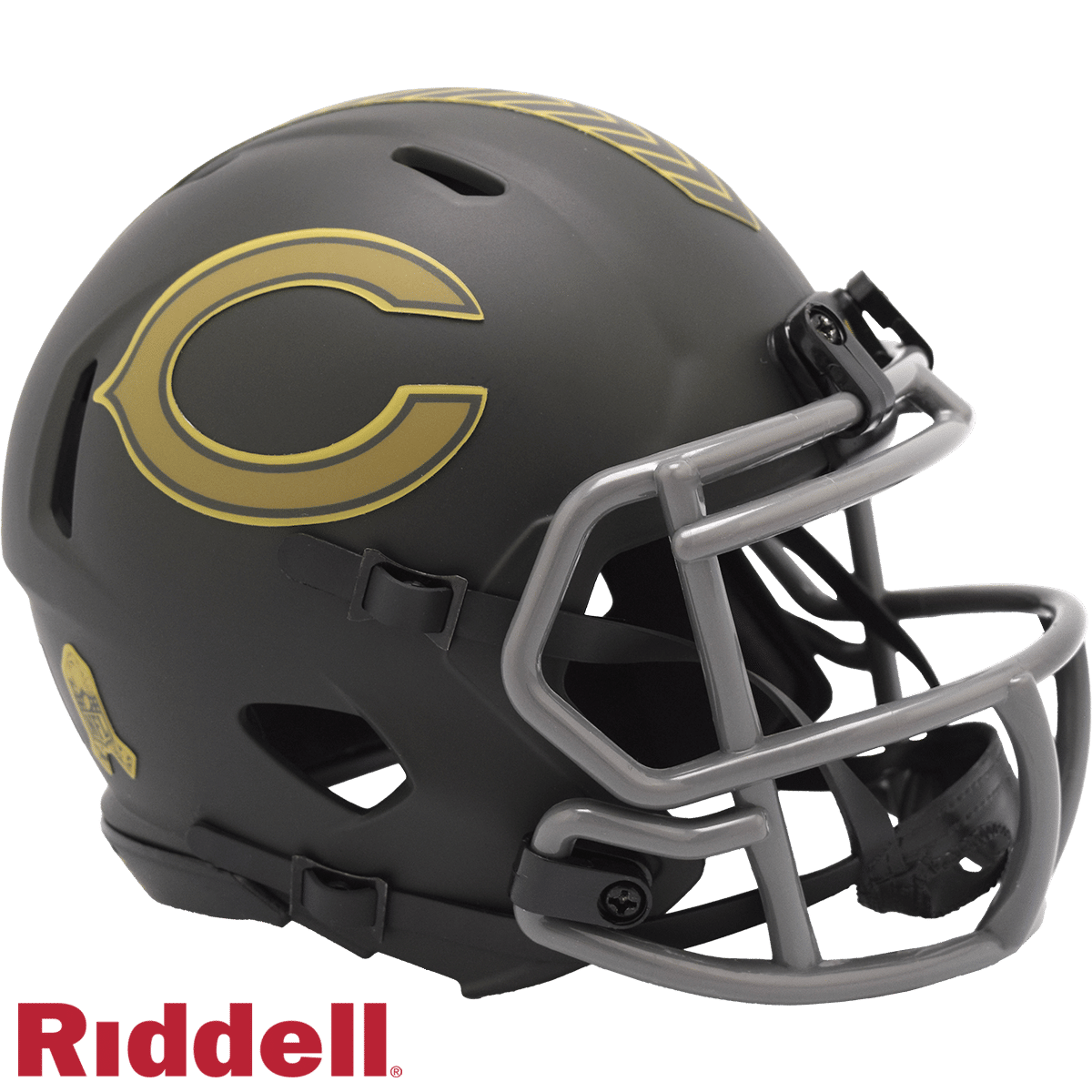 Chicago Bears Helmet Riddell Replica Mini Speed Style Salute To Service 2025