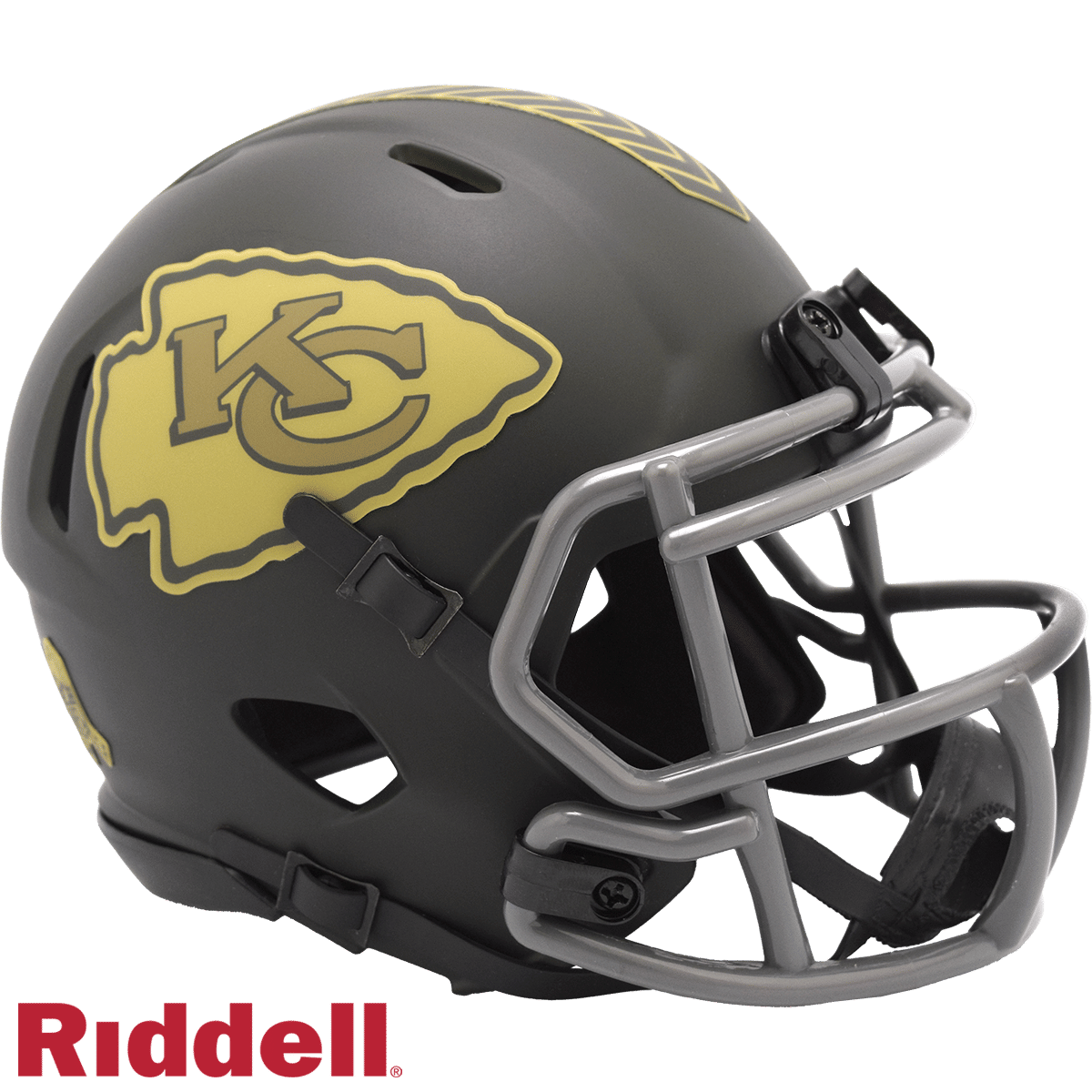 Kansas City Chiefs Helmet Riddell Replica Mini Speed Style Salute To Service 2025