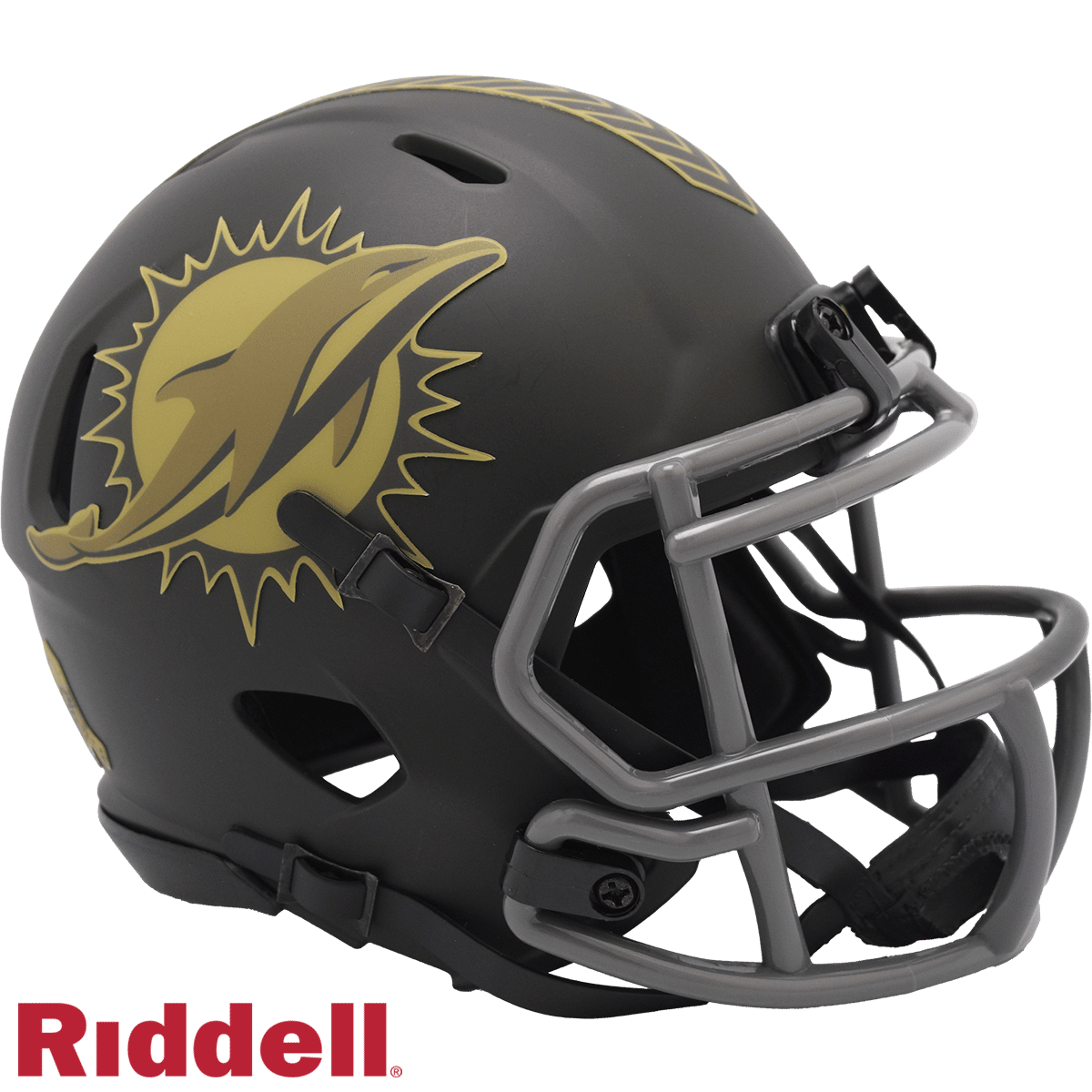 Miami Dolphins Helmet Riddell Replica Mini Speed Style Salute To Service 2025