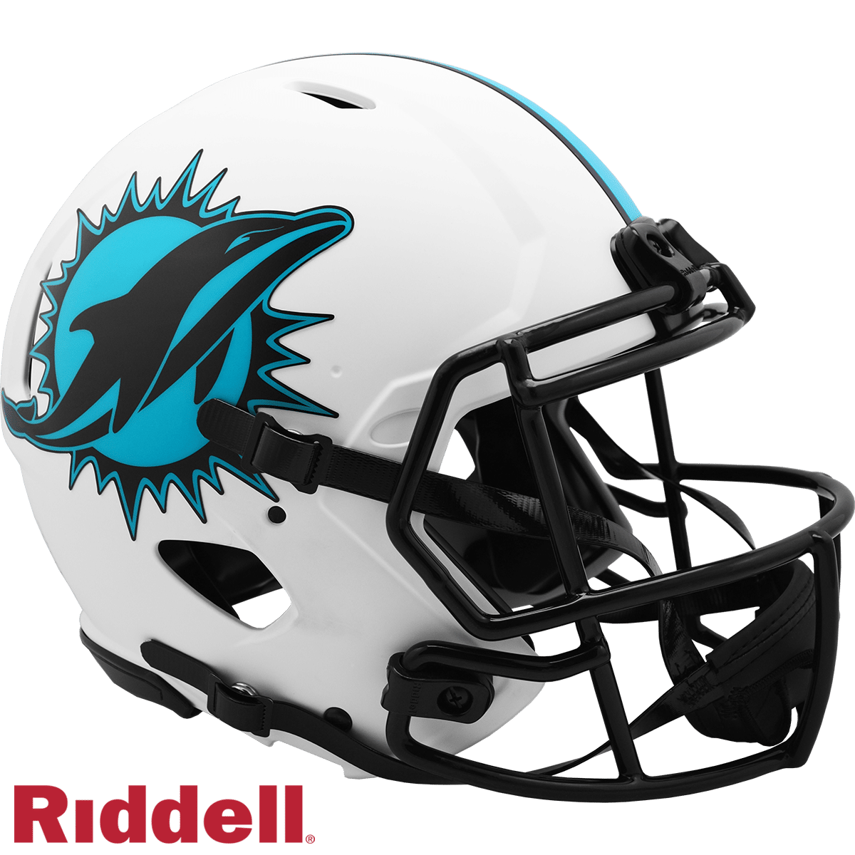 Miami Dolphins Helmet Riddell Authentic Full Size Speed Style Lunar Eclipse Alternate