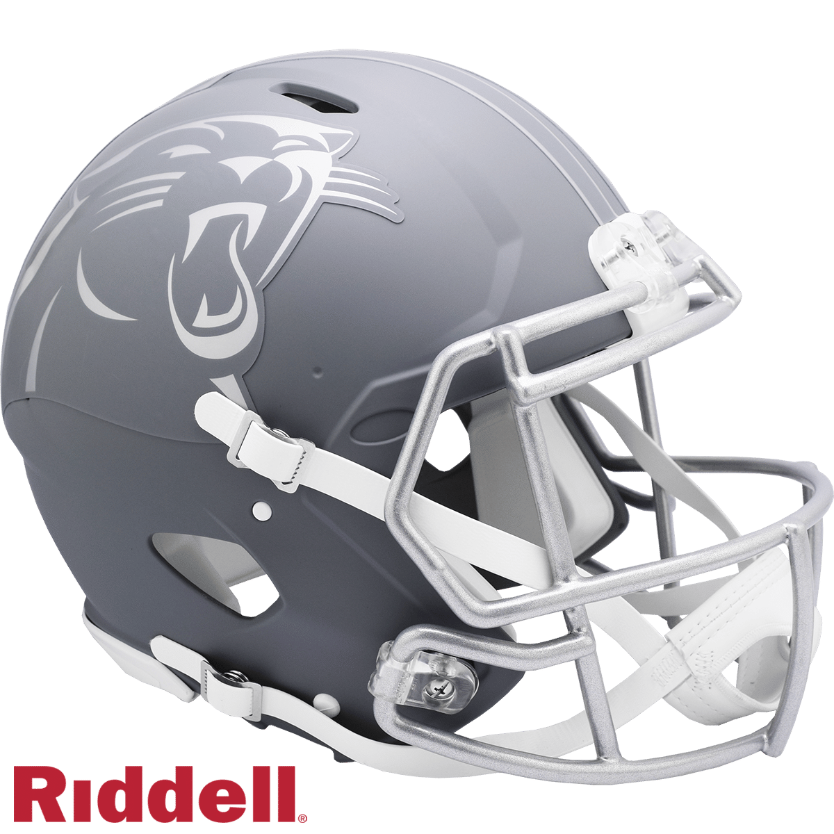 Carolina Panthers Helmet Riddell Authentic Full Size Speed Style Slate Alternate