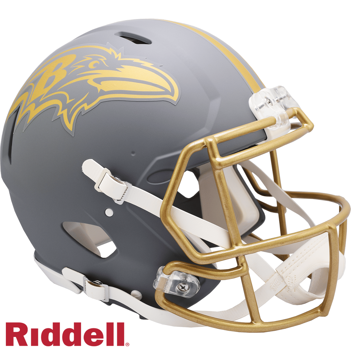 Baltimore Ravens Helmet Riddell Authentic Full Size Speed Style Slate Alternate