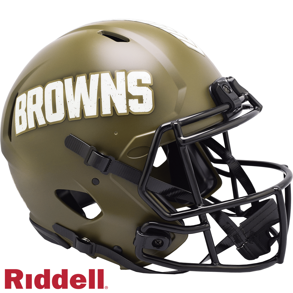 Cleveland Browns Helmet Riddell Authentic Full Size Speed Style Salute To Service 2022