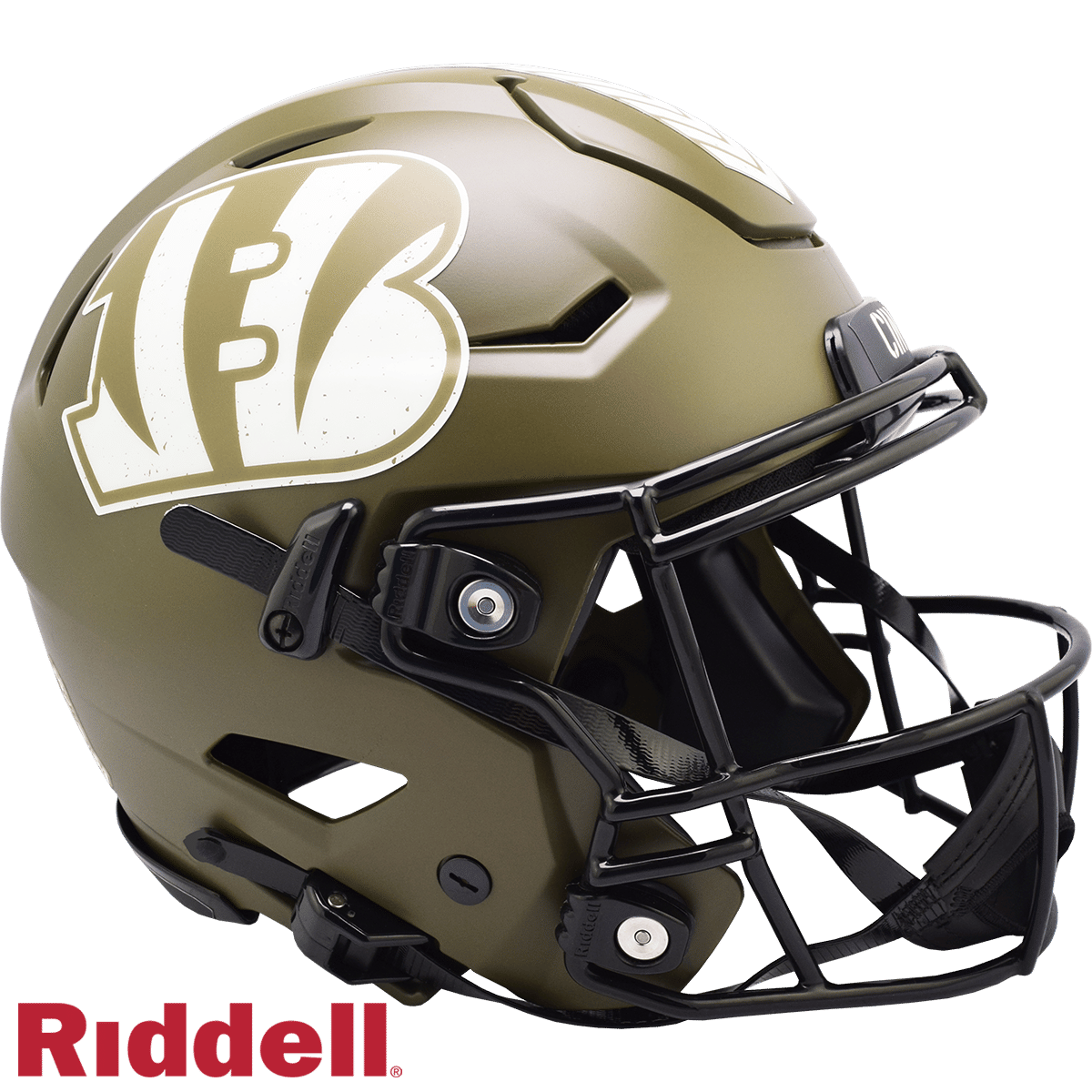 Cincinnati Bengals Helmet Riddell Authentic Full Size SpeedFlex Style Salute To Service 2022