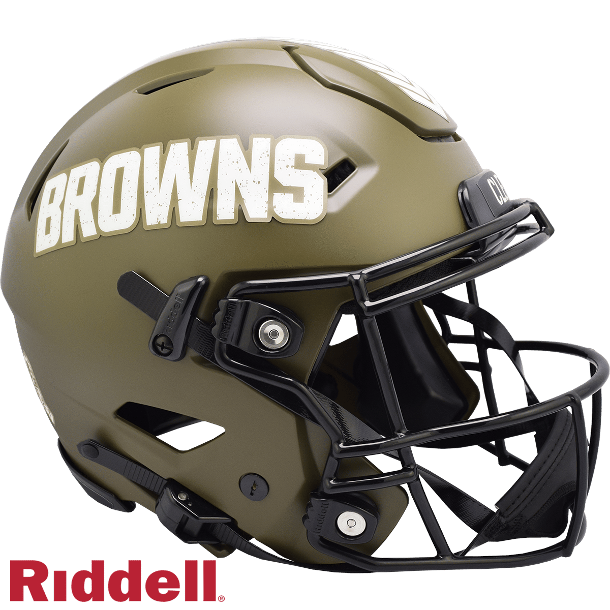 Cleveland Browns Helmet Riddell Authentic Full Size SpeedFlex Style Salute To Service 2022