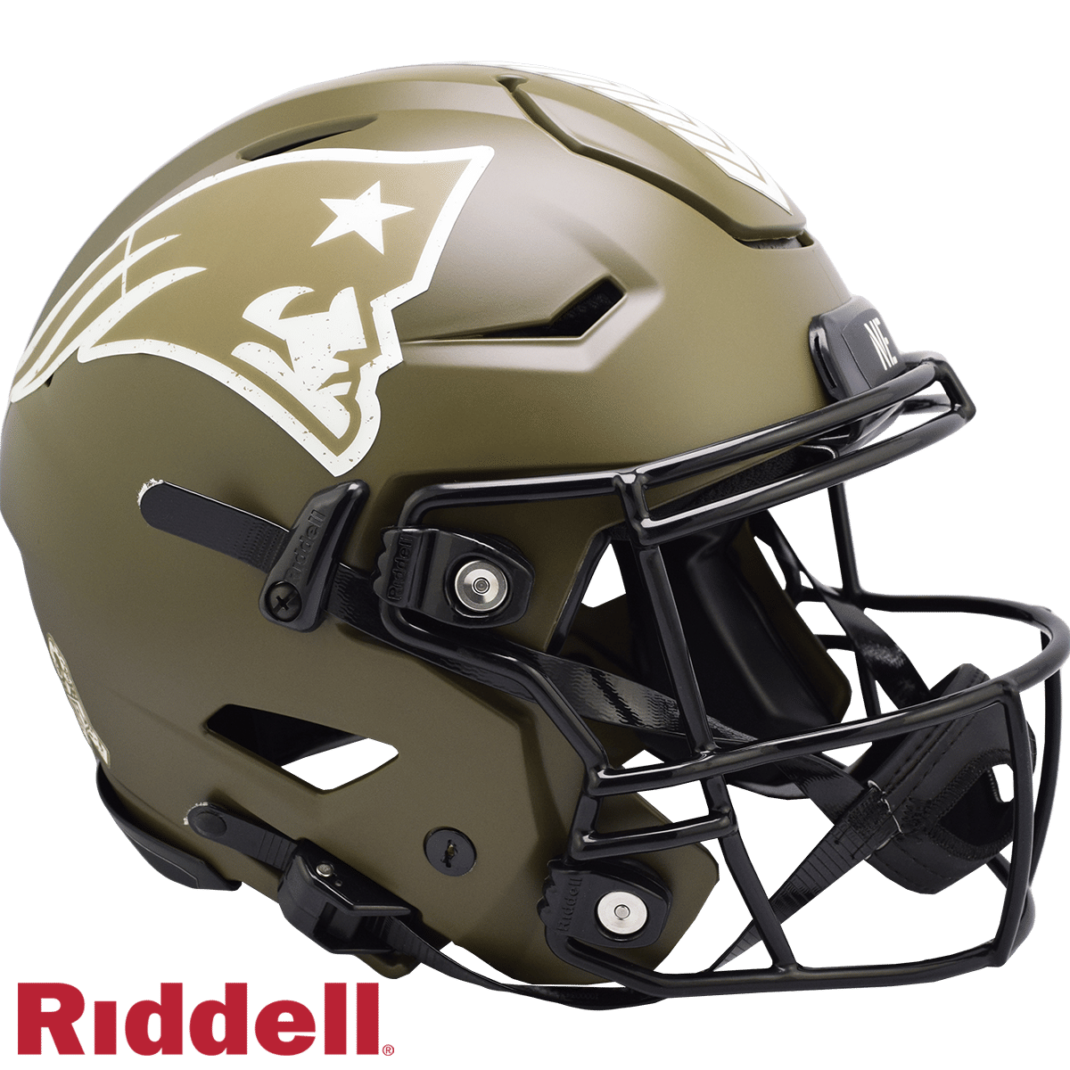 New England Patriots Helmet Riddell Authentic Full Size SpeedFlex Style Salute To Service 2022