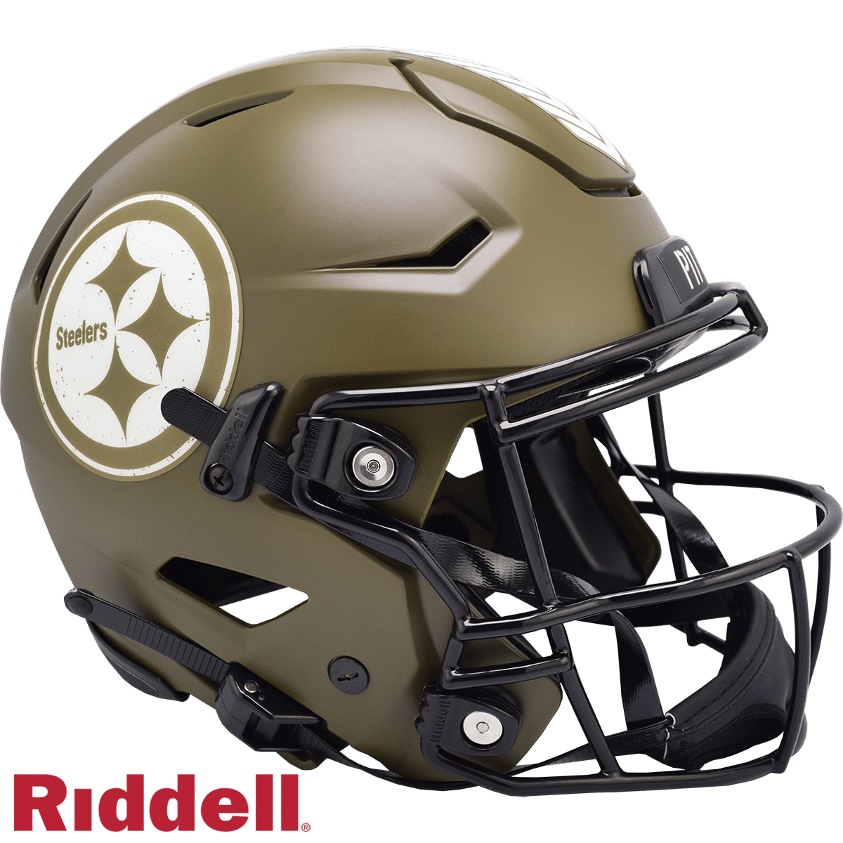 Pittsburgh Steelers Helmet Riddell Authentic Full Size SpeedFlex Style Salute To Service 2022