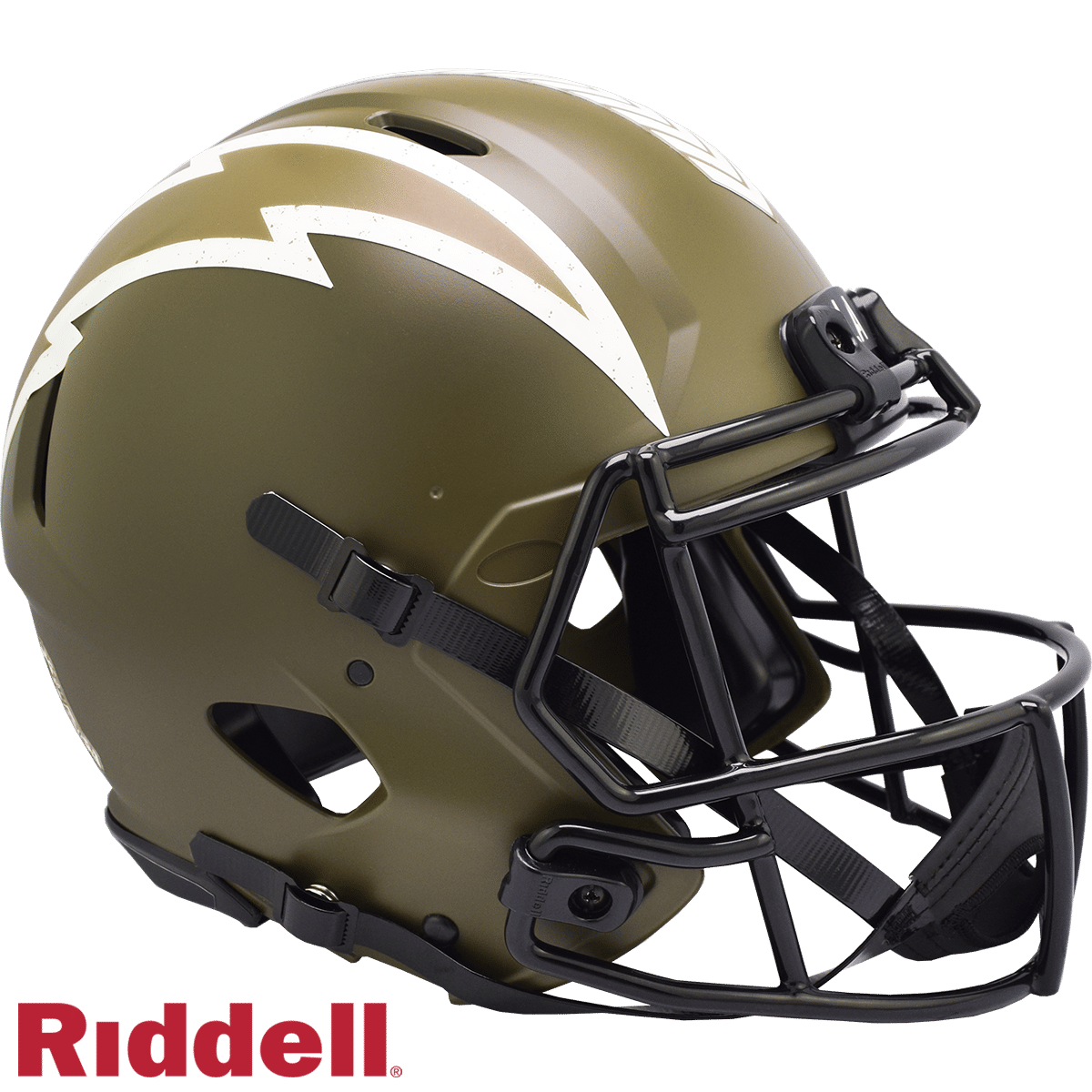 Los Angeles Chargers Helmet Riddell Authentic Full Size Speed Style Salute To Service 2022