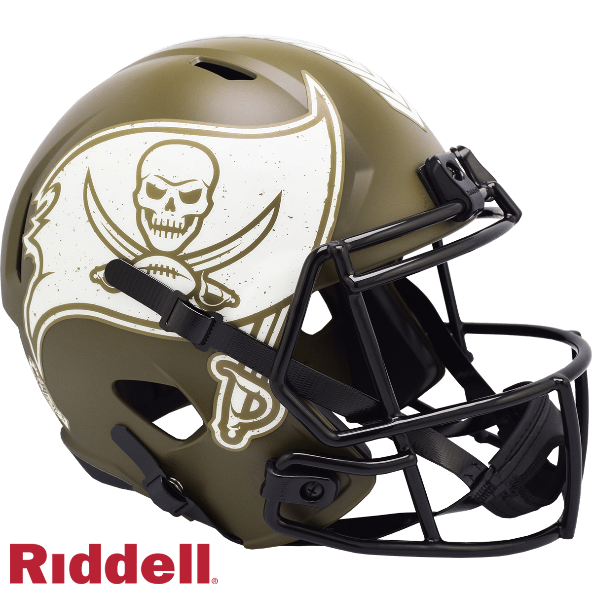 Tampa Bay Buccaneers Helmet Riddell Replica Full Size Speed Style Salute To Service 2022