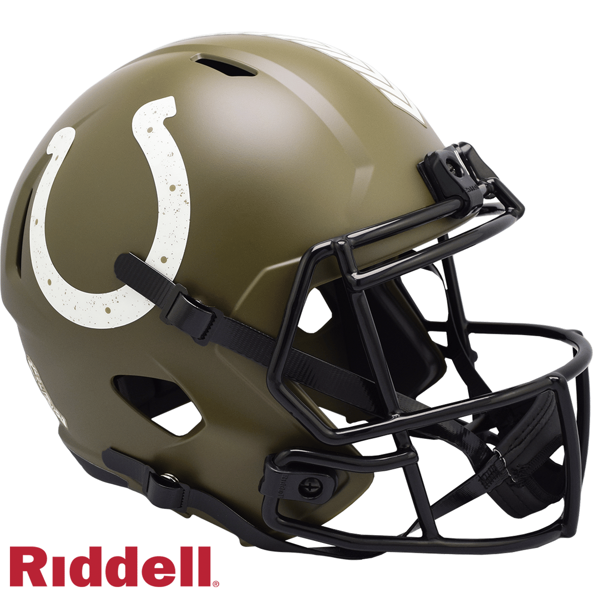 Indianapolis Colts Helmet Riddell Replica Full Size Speed Style Salute To Service 2022