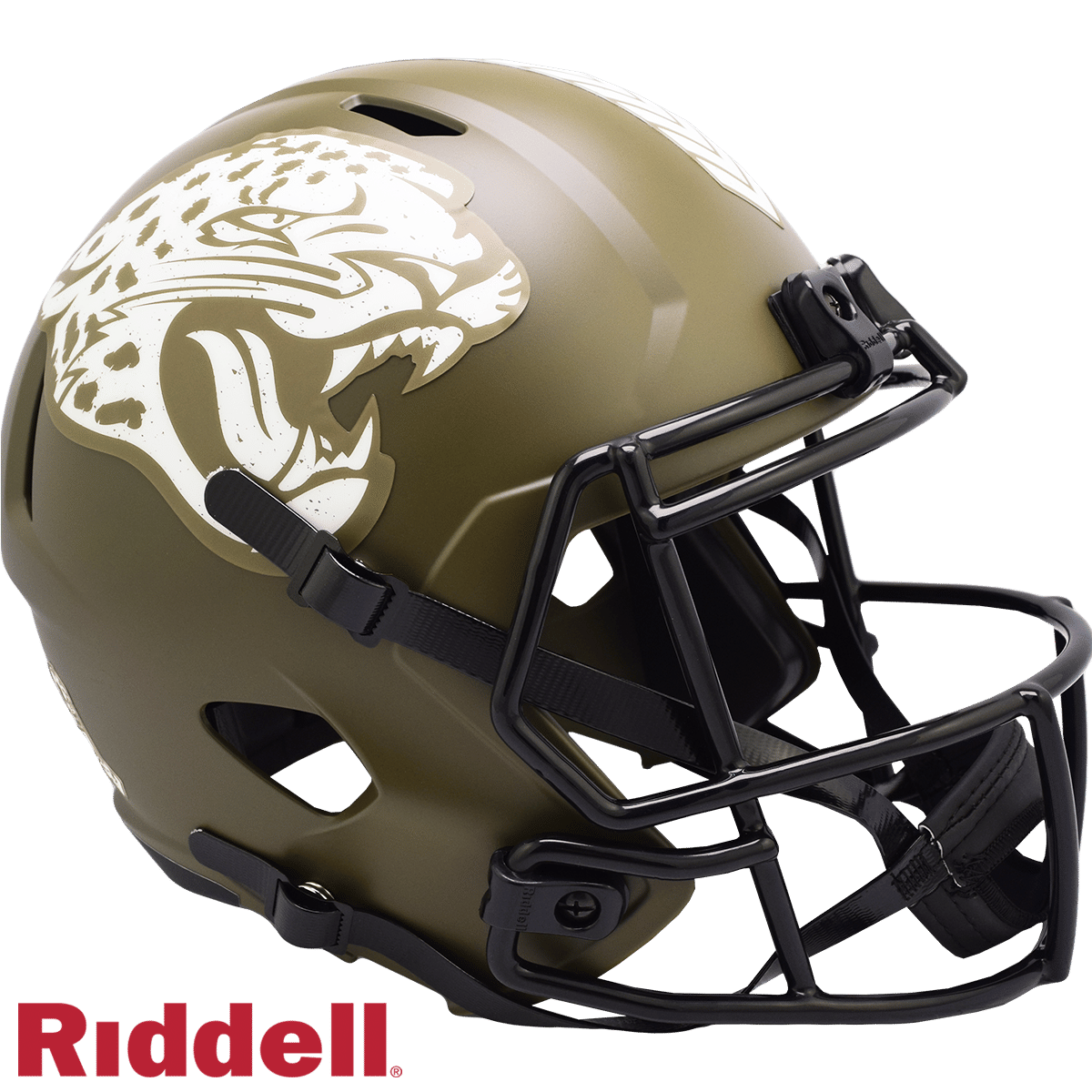 Jacksonville Jaguars Helmet Riddell Replica Full Size Speed Style Salute To Service 2022