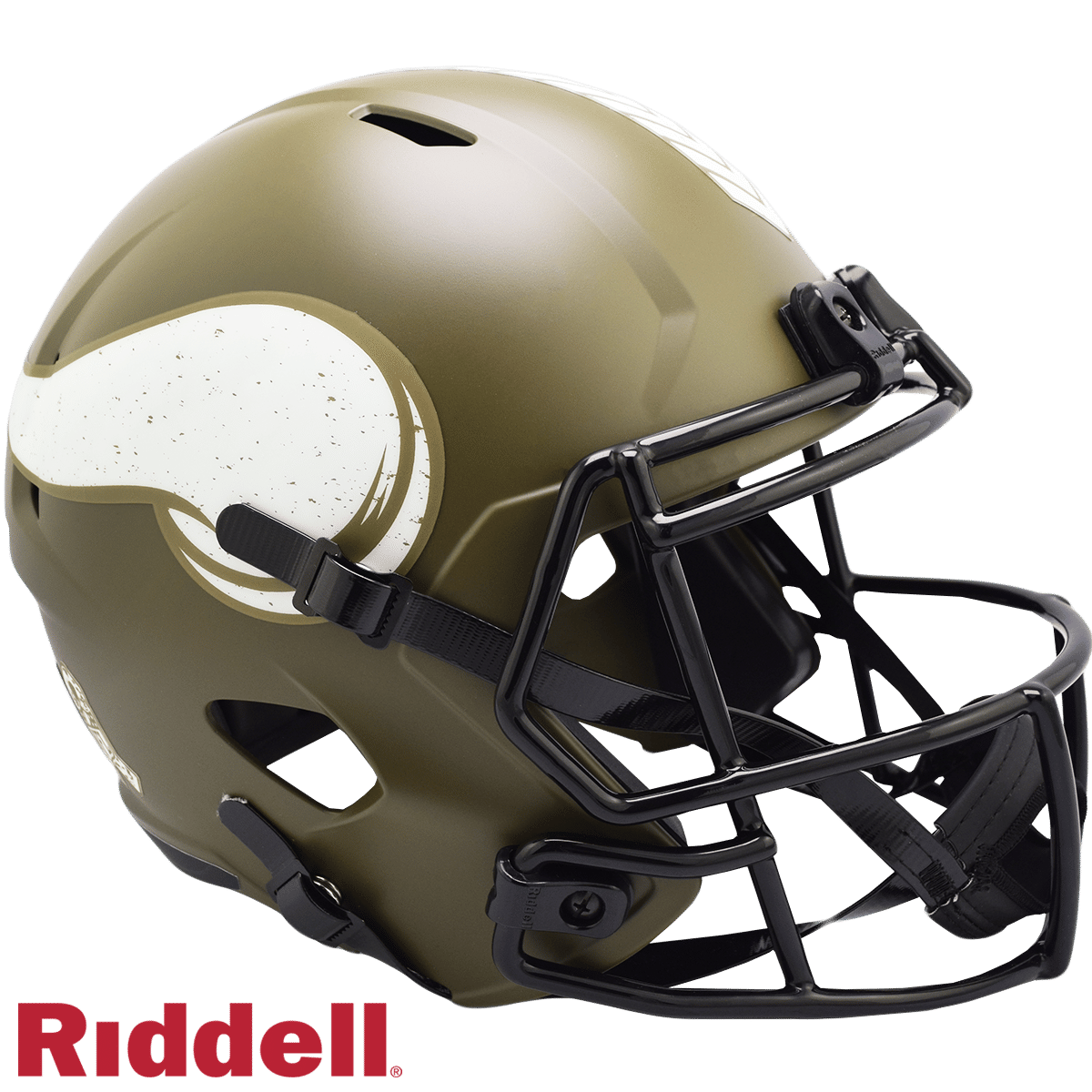 Minnesota Vikings Helmet Riddell Replica Full Size Speed Style Salute To Service 2022