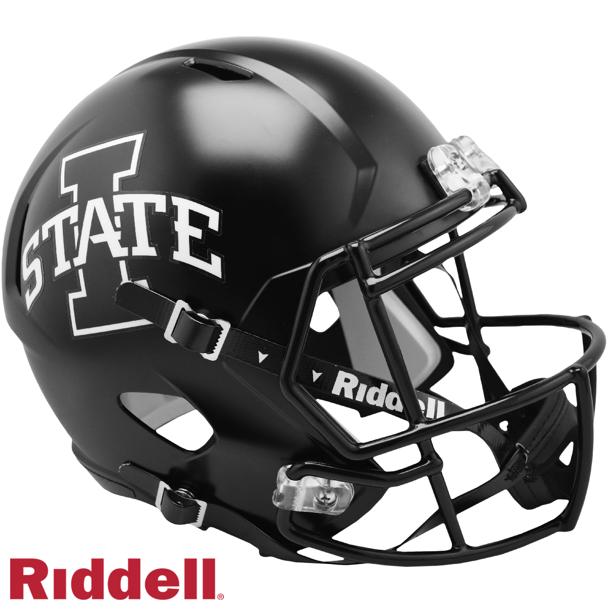 Iowa State Cyclones Helmet Riddell Replica Full Size Speed Style Satin Black
