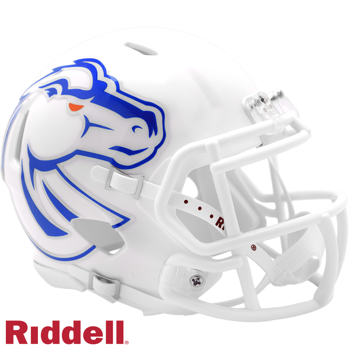 Boise State Broncos Helmet Riddell Replica Mini Speed Style White 2024