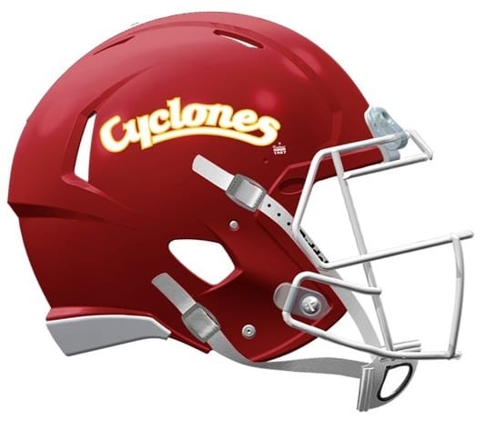 Iowa State Cyclones Helmet Riddell Replica Mini Speed Style Red