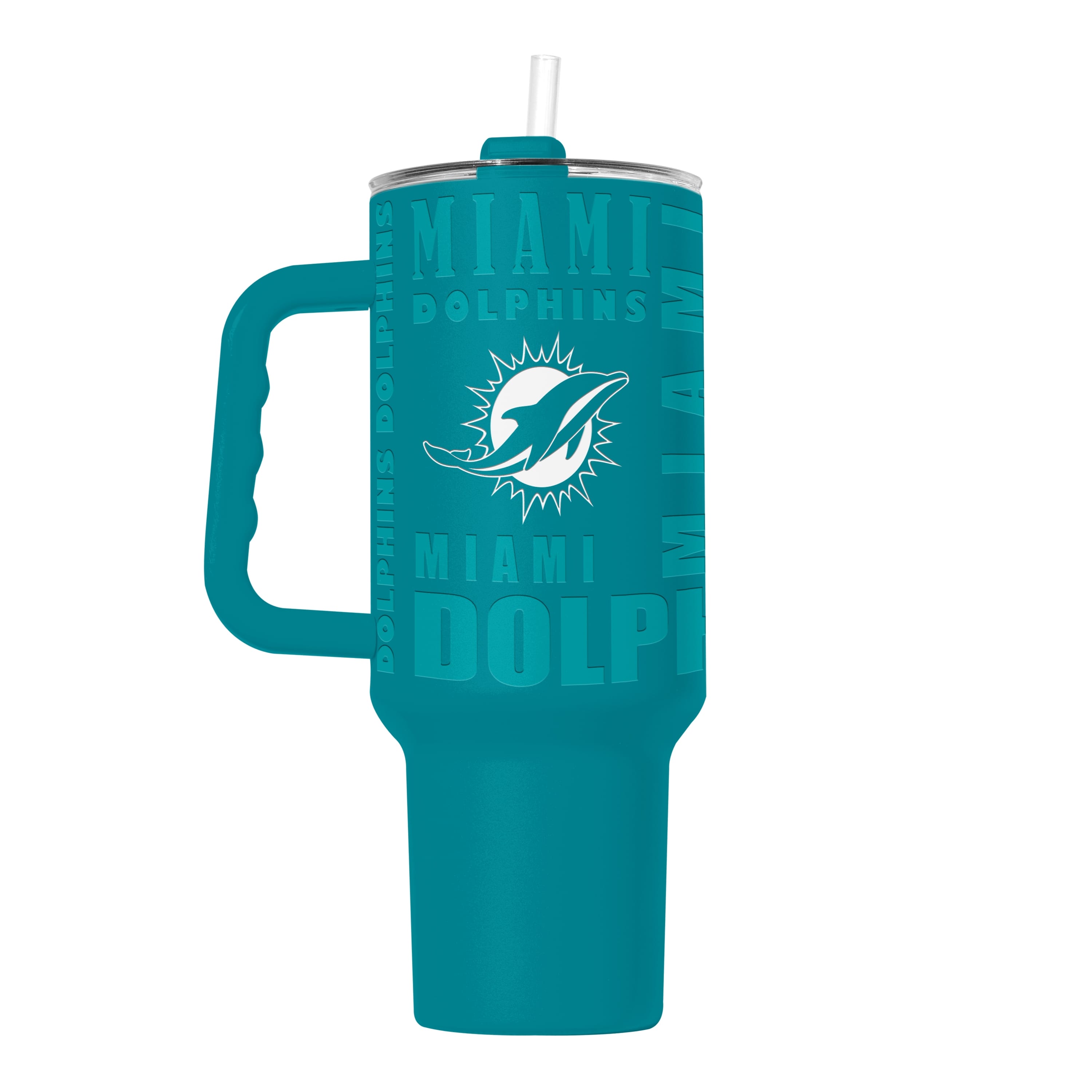 Miami Dolphins Tumbler 40oz Powder Coat Replay