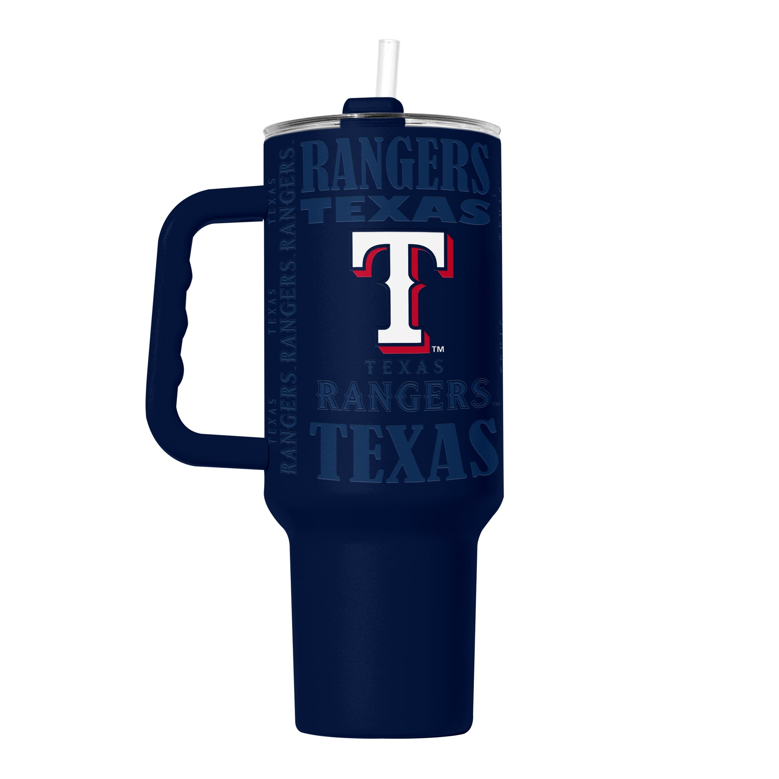 Texas Rangers Tumbler 40oz Powder Coat Replay