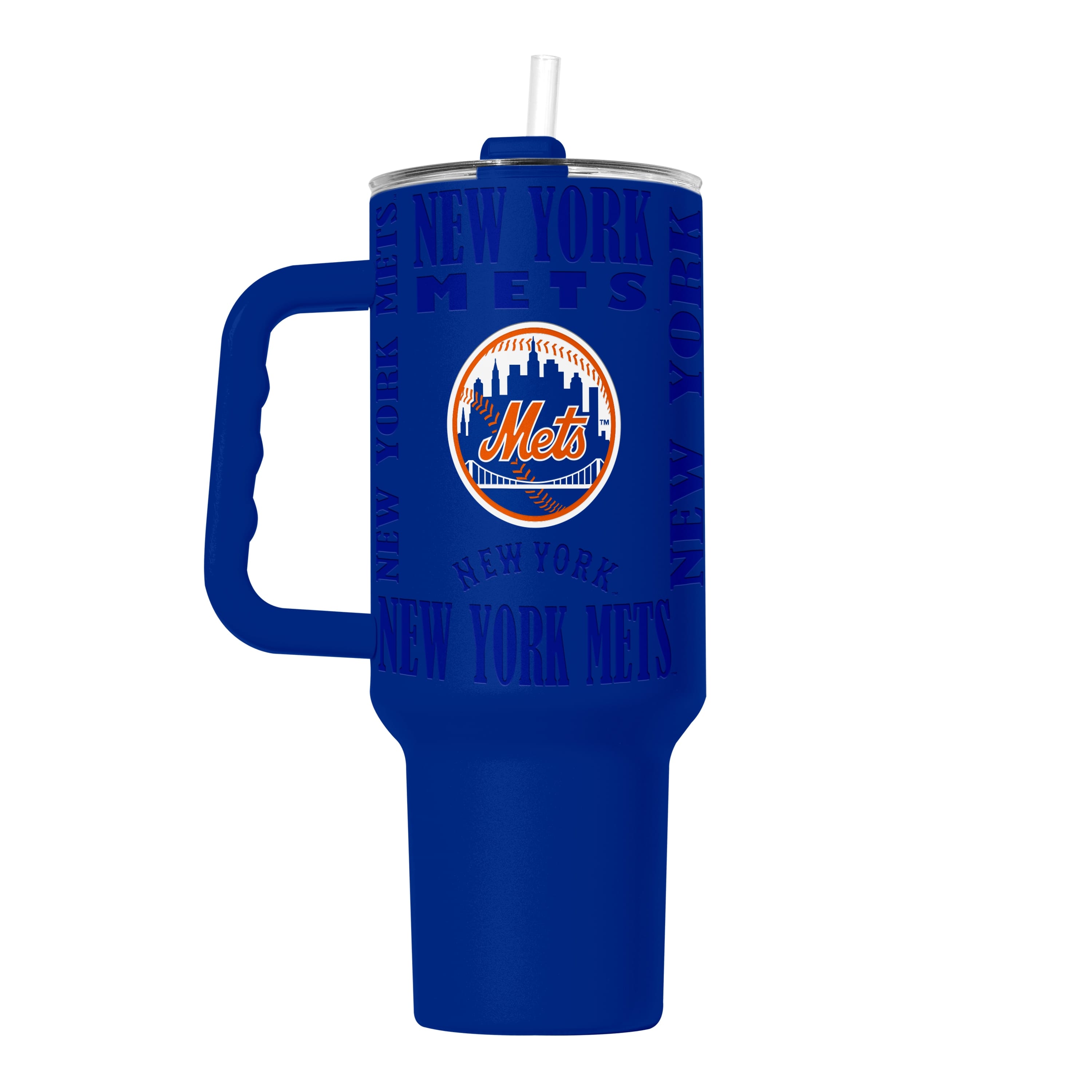 New York Mets Tumbler 40oz Powder Coat Replay