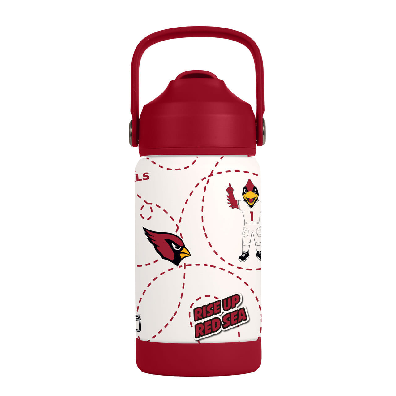 Arizona Cardinals Kids Bottle 12oz Stainless Steel Mascot
