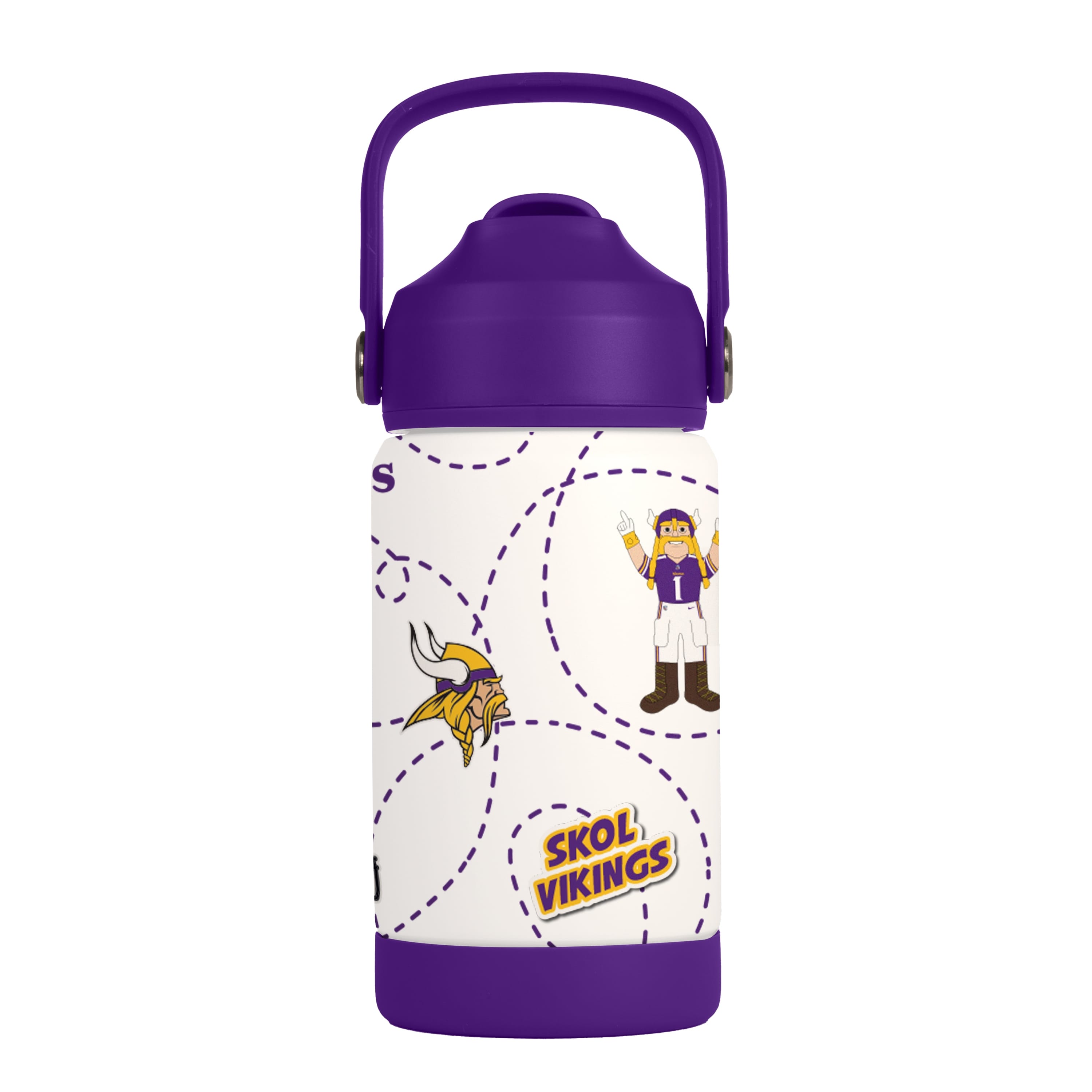 Minnesota Vikings Kids Bottle 12oz Stainless Steel Mascot
