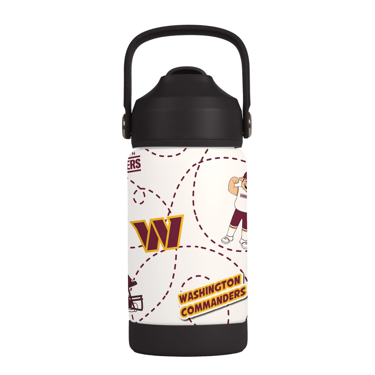 Washington Commanders Kids Bottle 12oz Stainless Steel Mascot