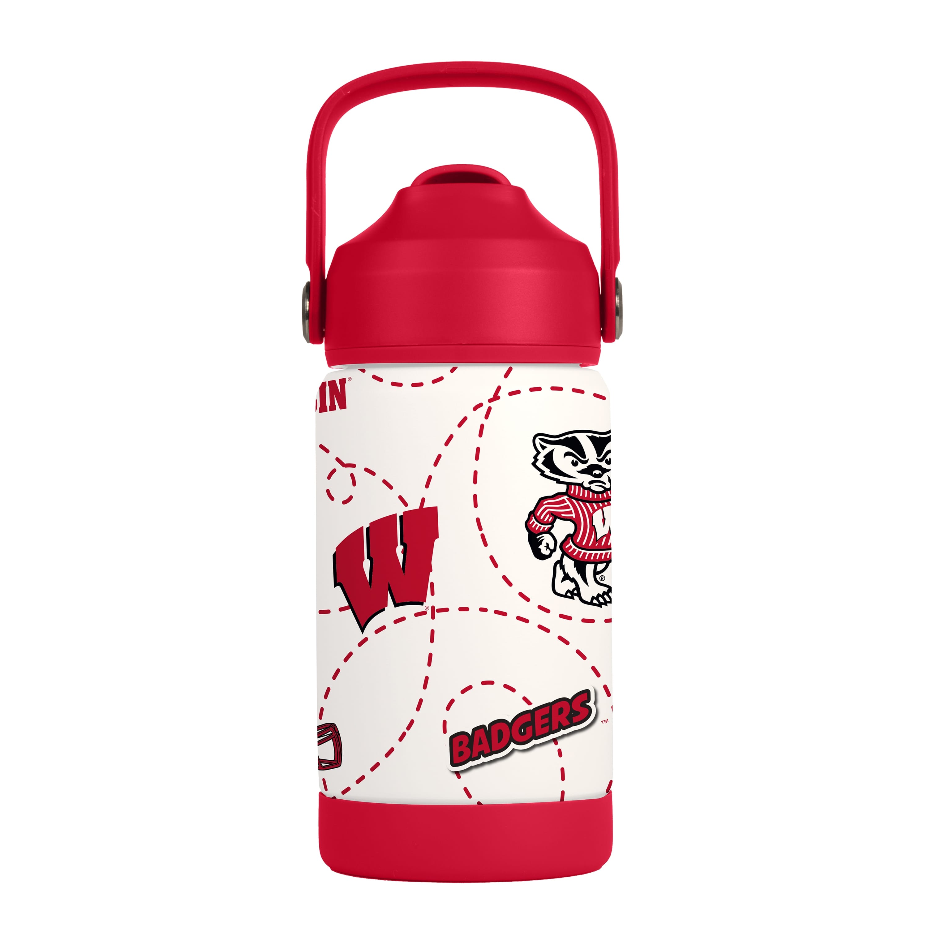 Wisconsin Badgers Kids Bottle 12oz Stainless Steel Mascot Wisconsin Badgers Kids Bottle 12oz Stainless Steel Mascot
