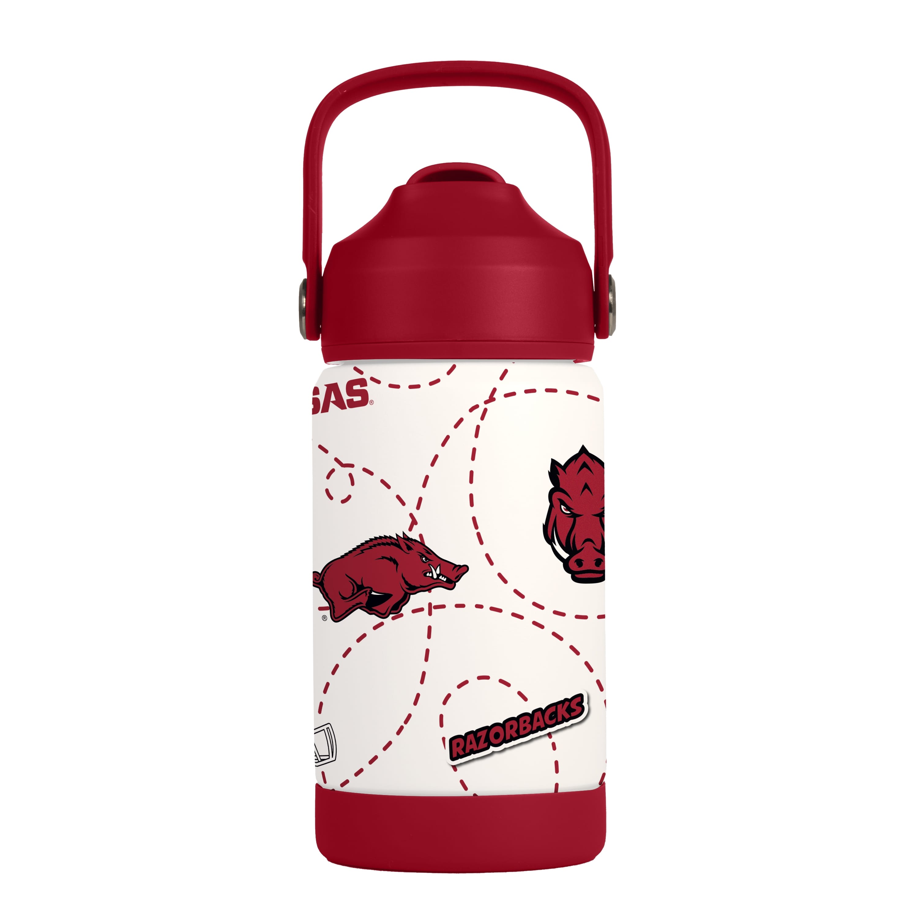 Arkansas Razorbacks Kids Bottle 12oz Stainless Steel Mascot