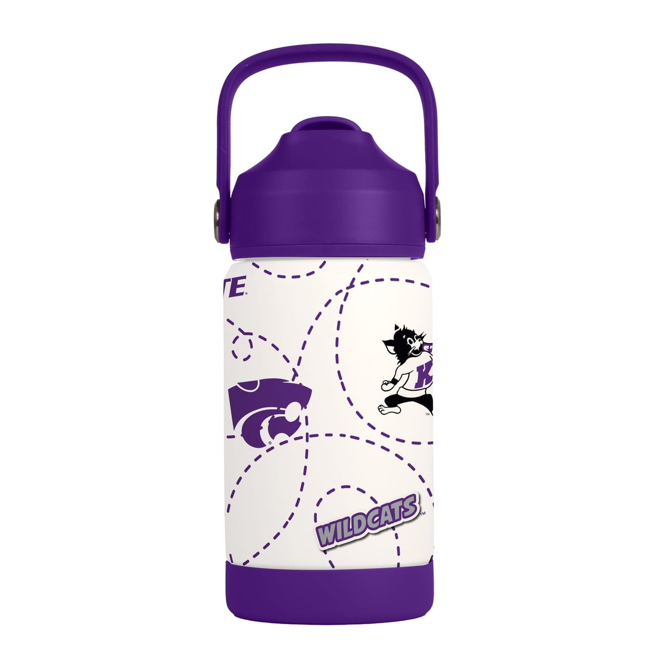 Kansas State Wildcats Kids Bottle 12oz Stainless Steel Mascot