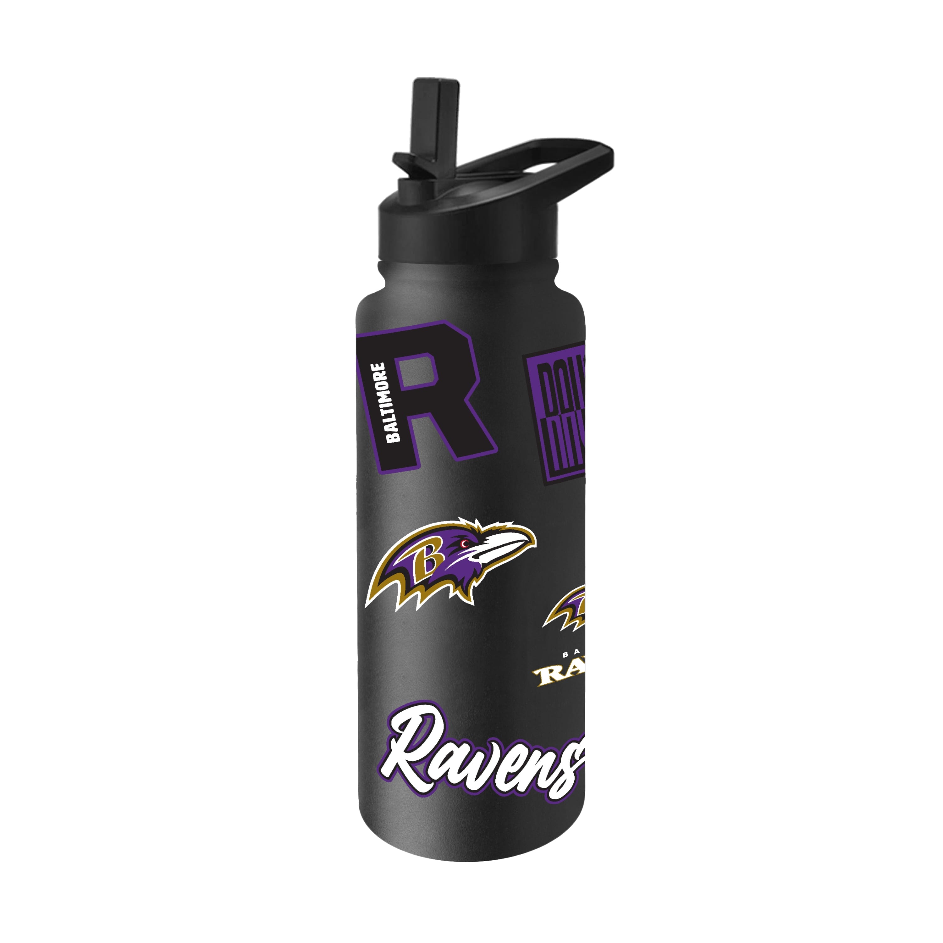 Baltimore Ravens Quencher Bottle 34oz Stainless Steel Dreamweave