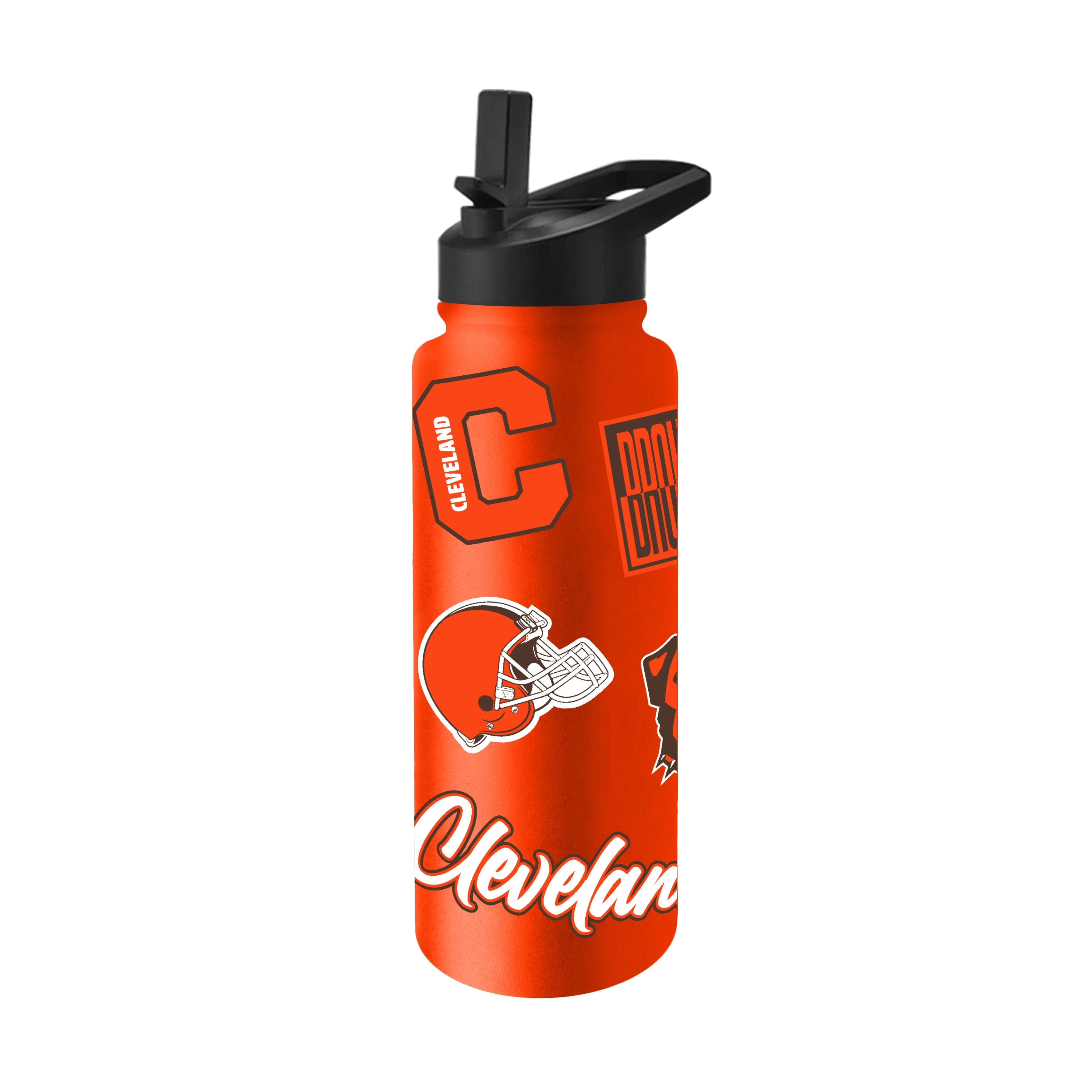 Cleveland Browns Quencher Bottle 34oz Stainless Steel Dreamweave